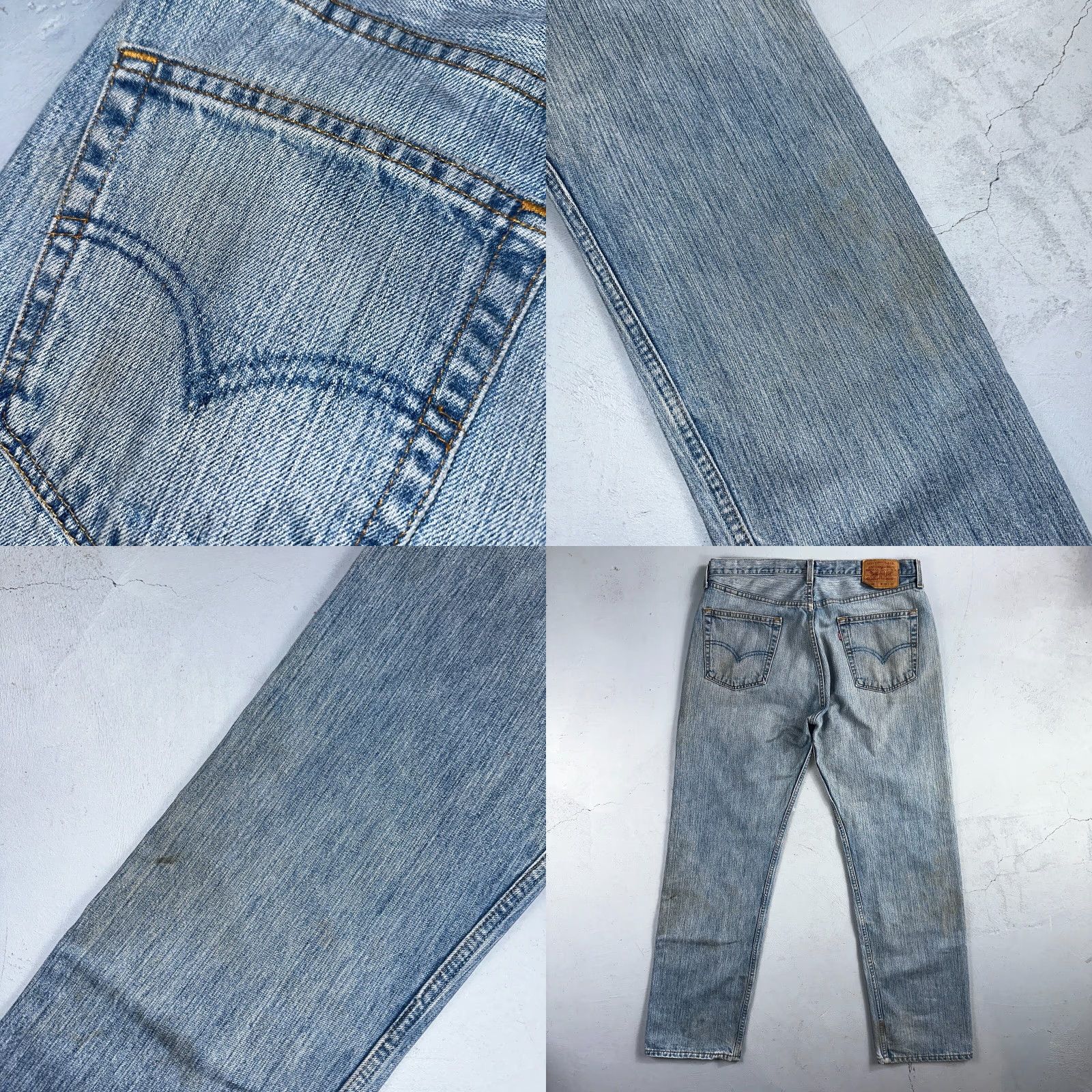 Levi's VINTAGE Levi's 501 Jeans Men Straight 90s USA Blue Light Wash 38x32 Regular 38x32 Denim Cotton Mid Rise 501 Series Size US 38 / EU 54 - 10 Thumbnail
