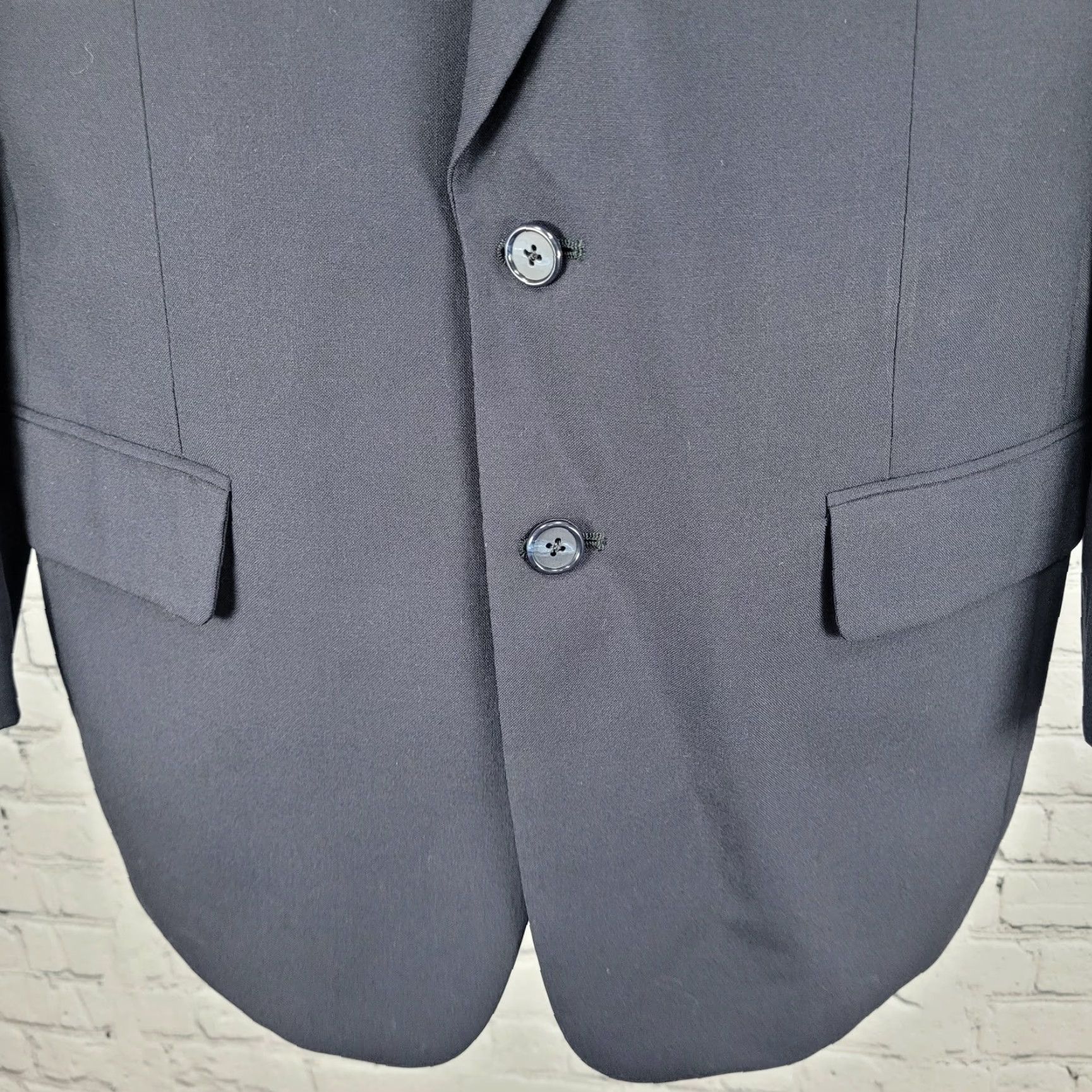 Vintage VTG H. Oritsky DW Zemke Dark Navy 2 Button Vented Notch Blazer Sport Coat US 39S Size 40R - 7 Thumbnail