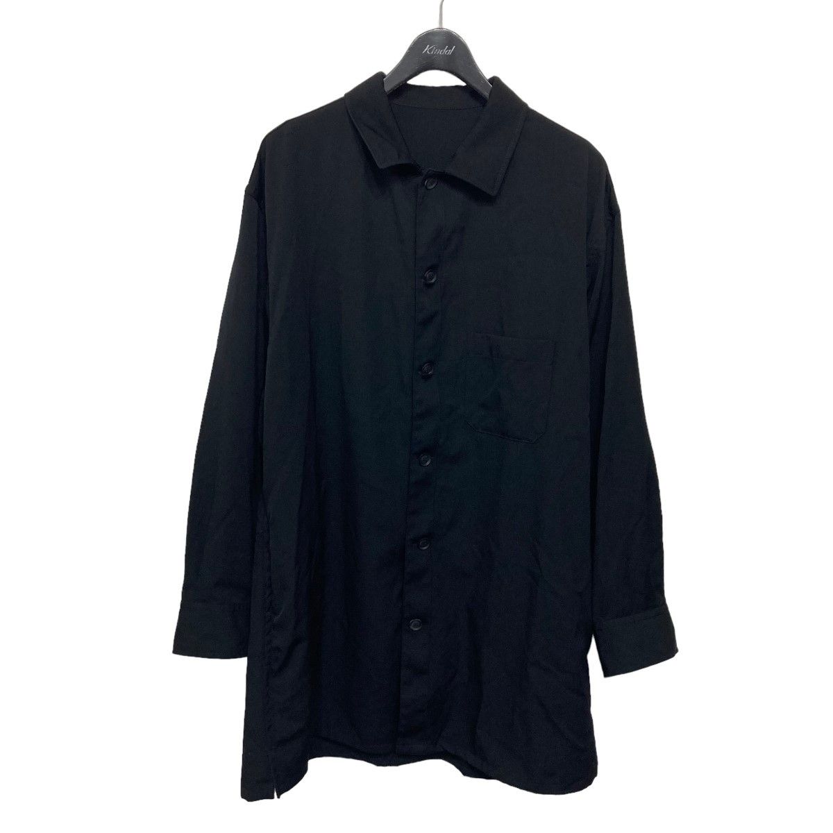 image of Yohji Yamamoto Pour Homme Long Shirt in Black, Men's (Size Medium)