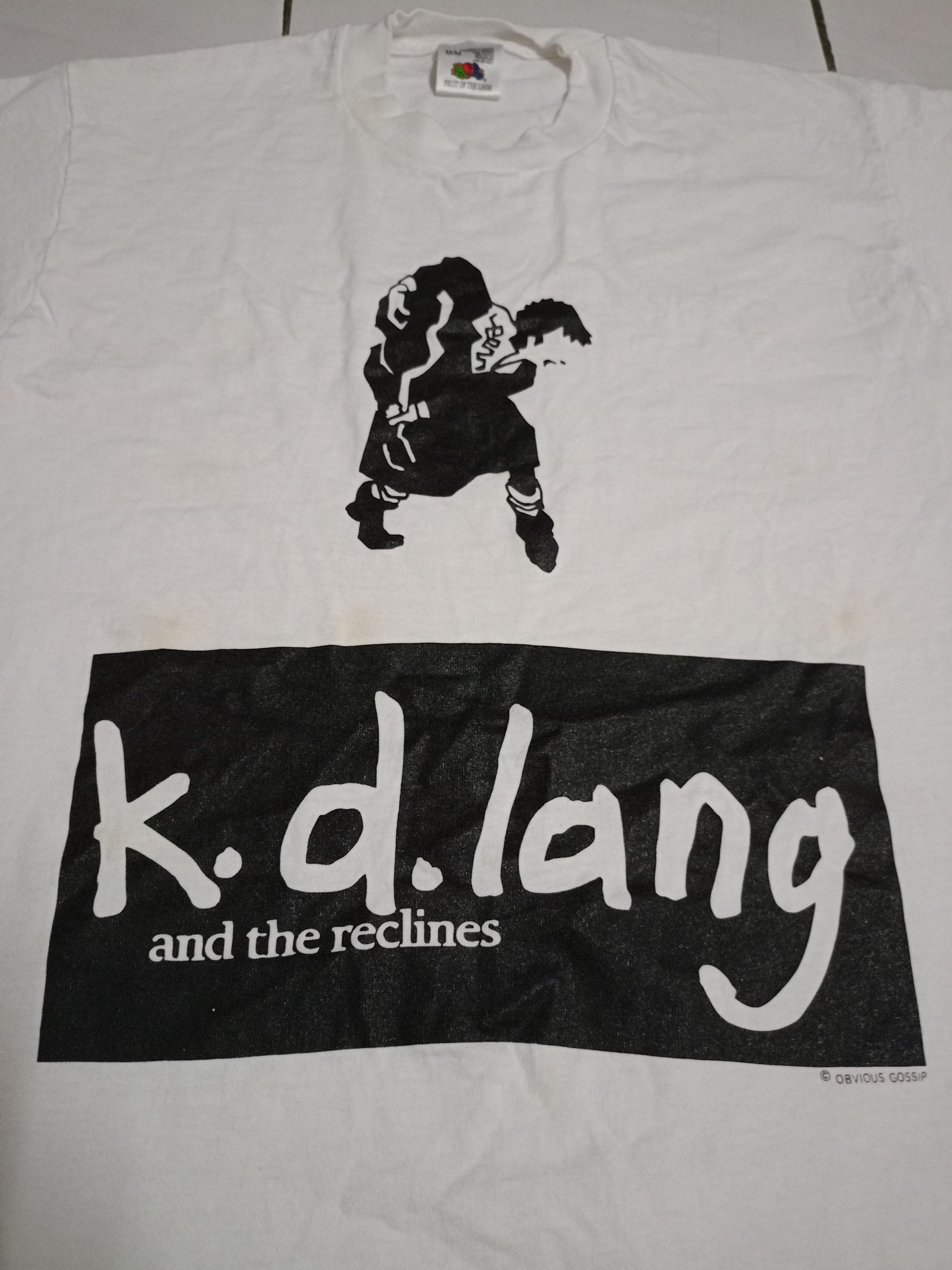 Band Tees × Vintage Vintage k.d lang and the reclines band t shirt Size US M / EU 48-50 / 2 - 2 Thumbnail