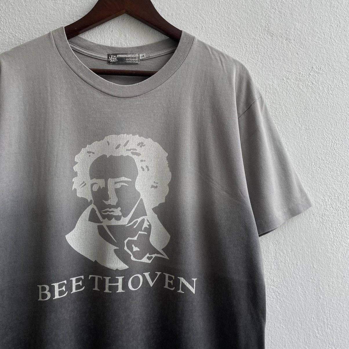 Bape Vintage 00's Distress "Bathing Ape Beethoven Dip Dye" Shirts Size US L / EU 52-54 / 3 - 4 Thumbnail