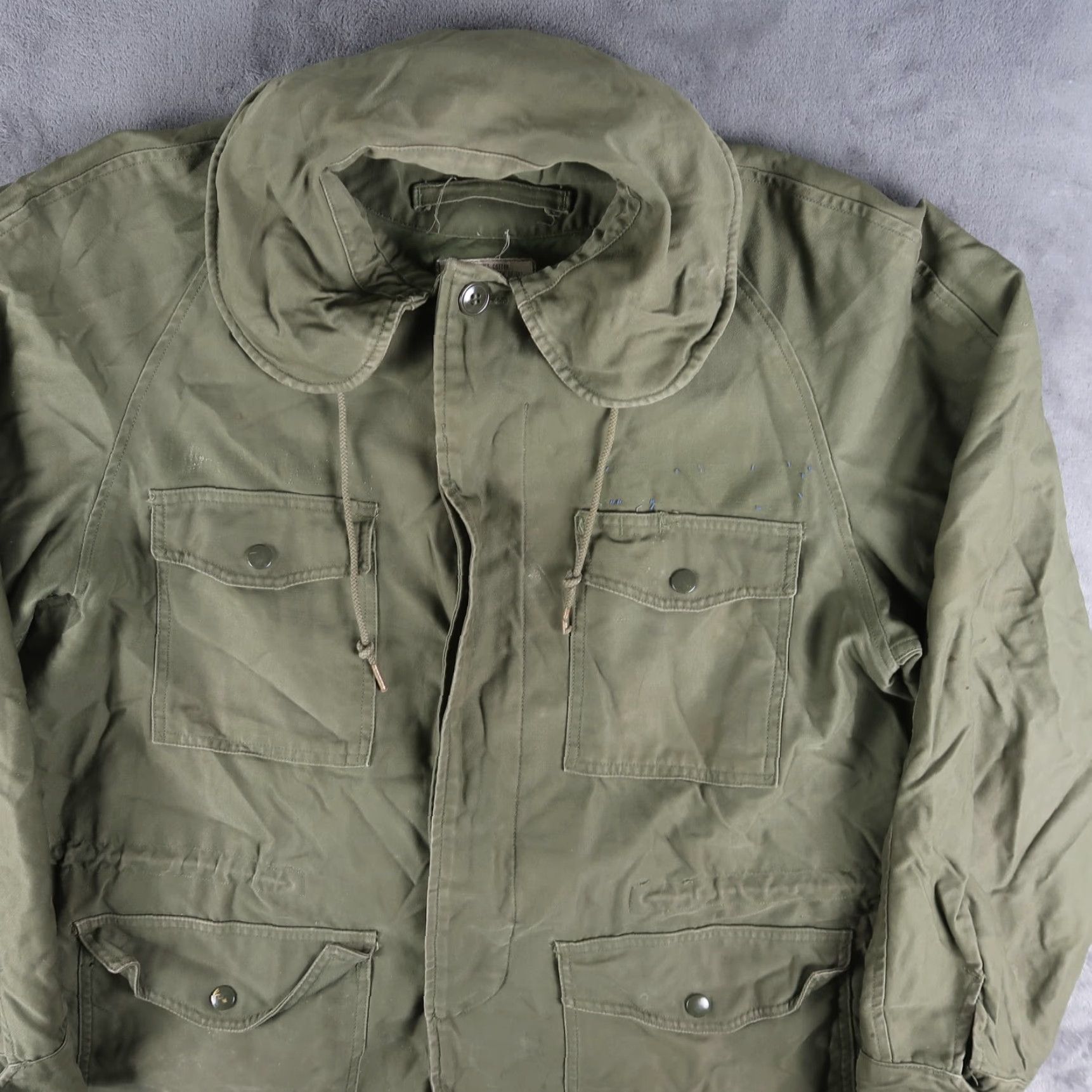 Vintage VINTAGE USAF Vietnam 60s Field Jacket Wind-Resistant OG 107 M Long Military Jacket Military Green Mens Jacket Size US M / EU 48-50 / 2 - 3 Thumbnail