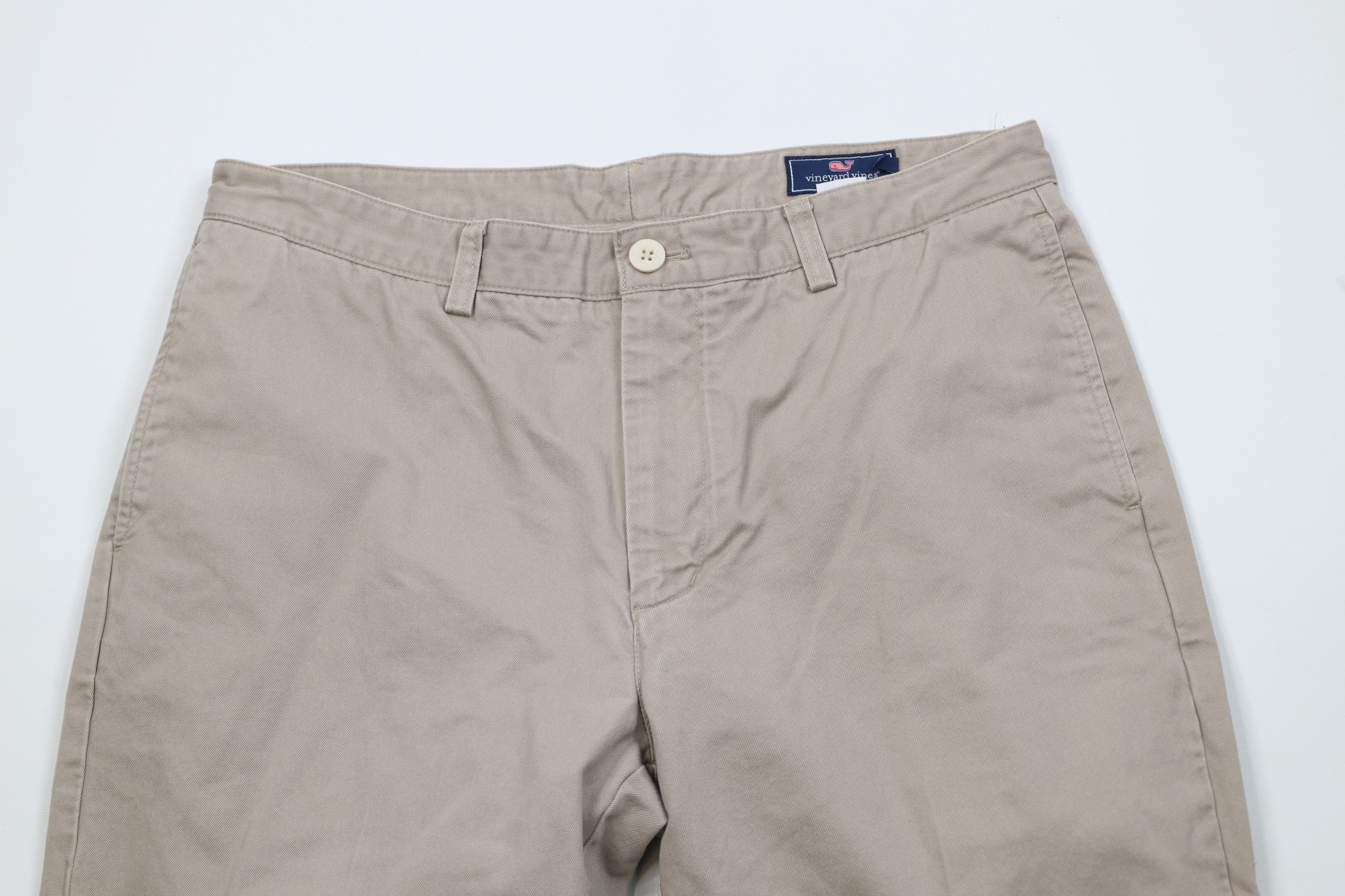Vineyard Vines Vineyard Vines Club Straight Leg Chino Pants Beige Cotton Size US 34 / EU 50 - 2 Thumbnail