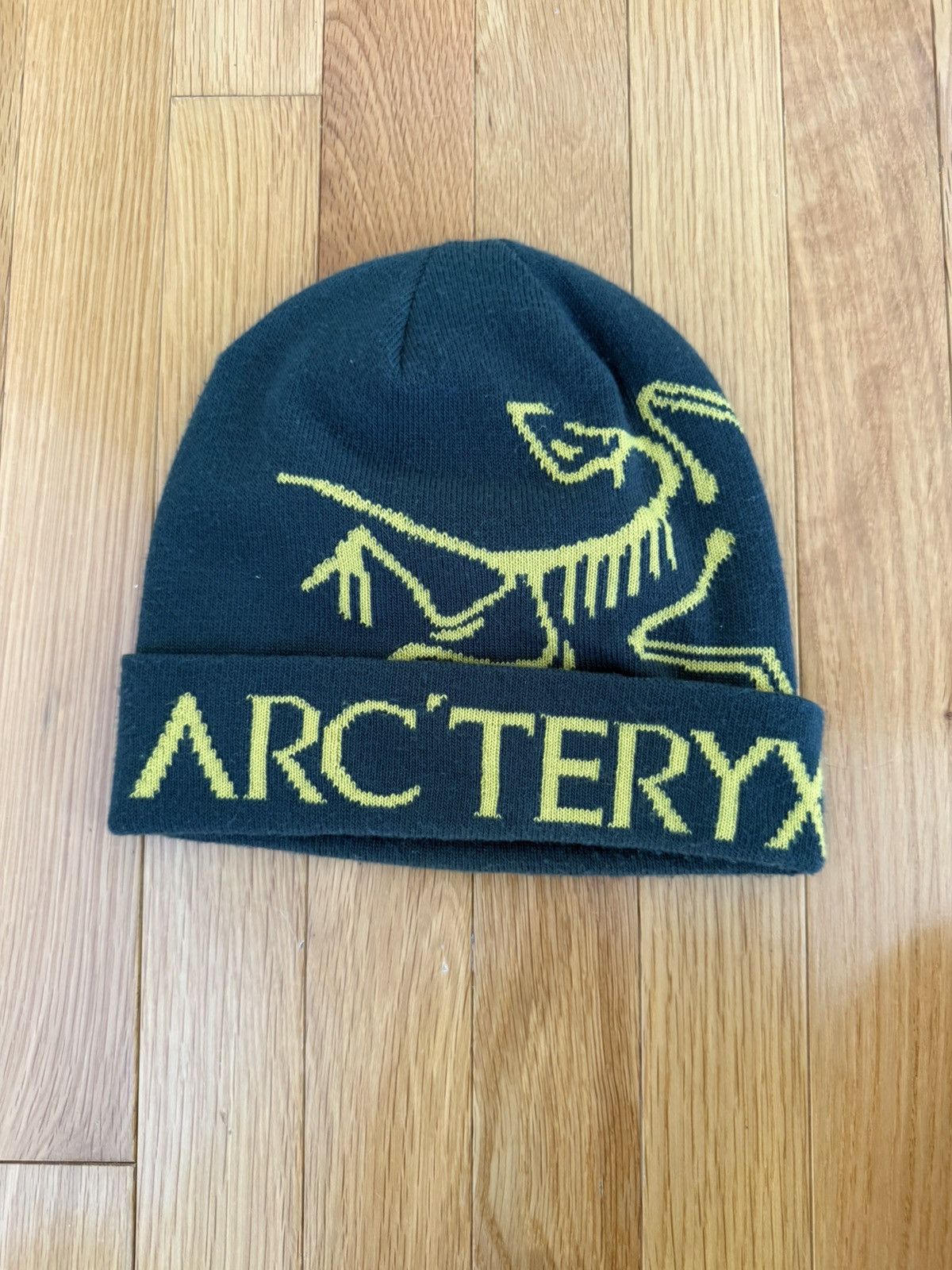 Arc'teryx Arc’teryx Bird Word Toque beanie green and yellow Size ONE SIZE - 1 Thumbnail