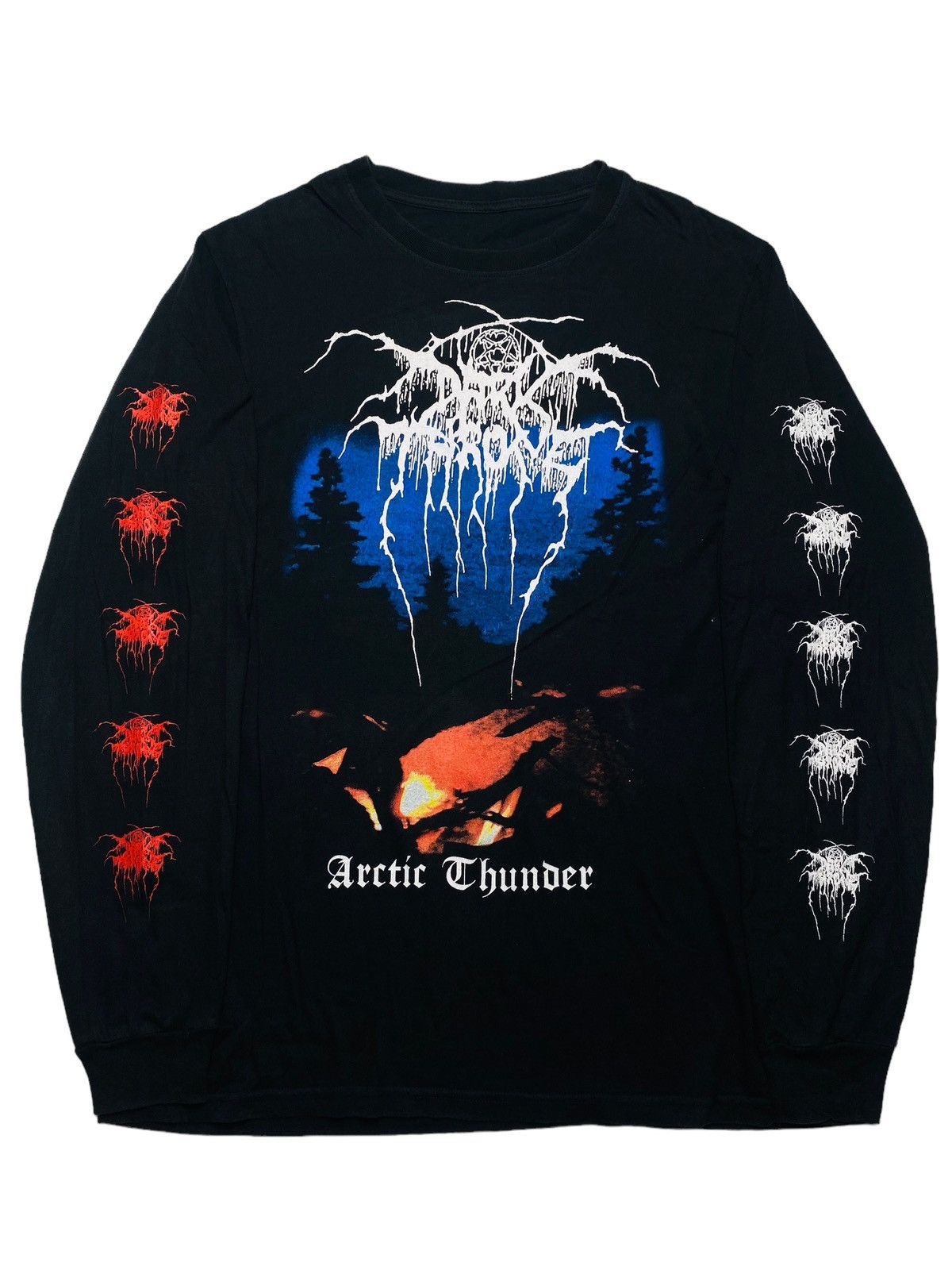 image of Band Tees x Vintage 2000S Dark Throne - Arctic Thunder Long sleeve in Black, Men's (Size Medium)
