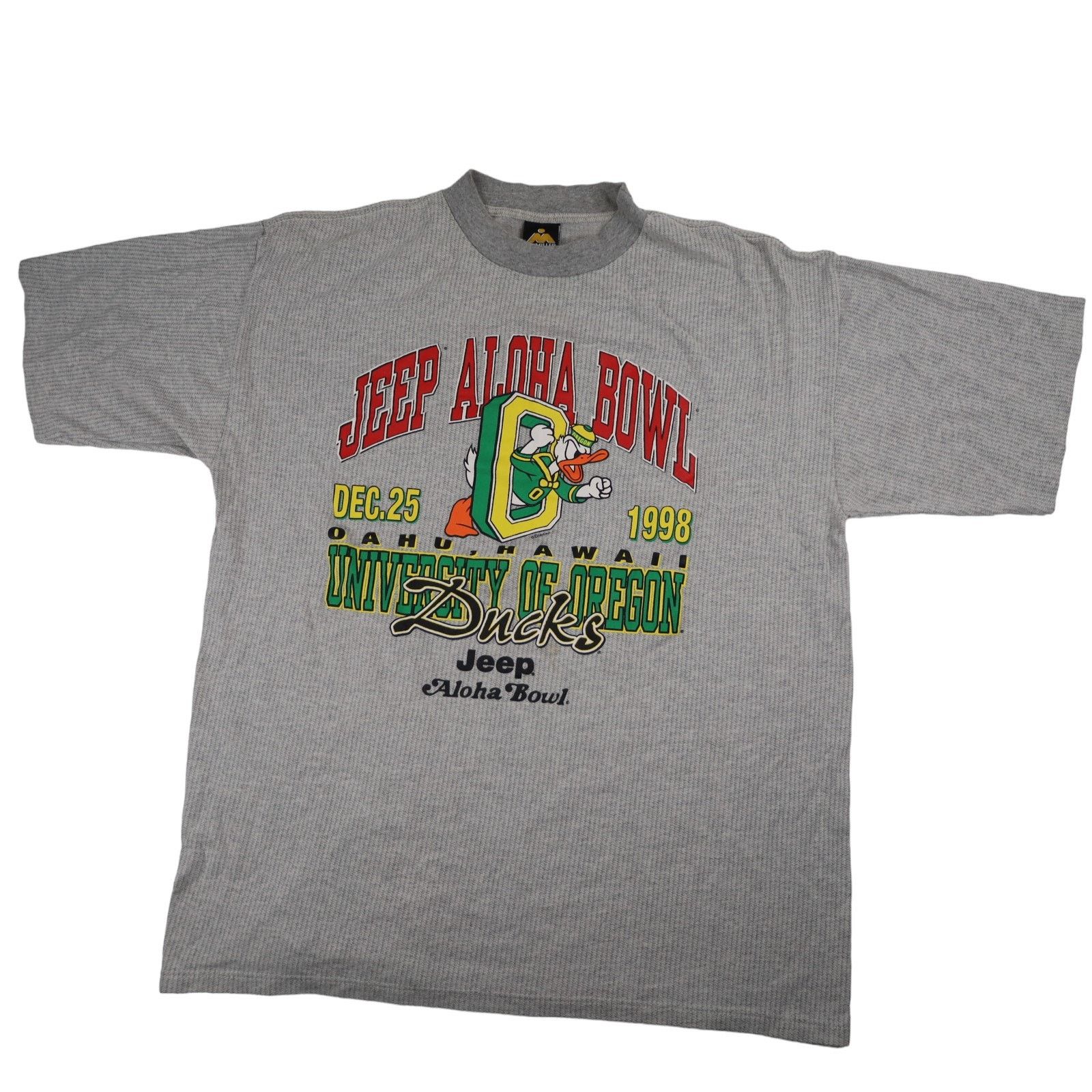 NCAA × Vintage Vintage 1998 University of Oregon Aloha Bowl Graphic T Shirt Size US XXL / EU 58 / 5 - 1 Thumbnail