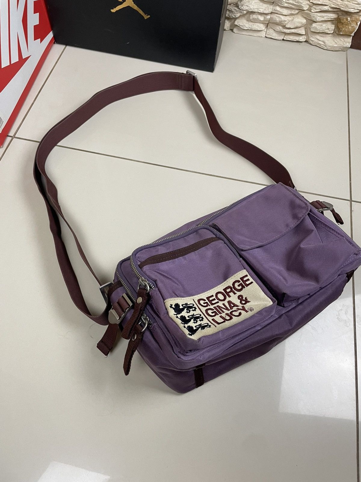 Japanese Brand × Vintage Vintage George Gina & Lucy GGL Shoulder Bag Bakerboy Size ONE SIZE - 2 Thumbnail