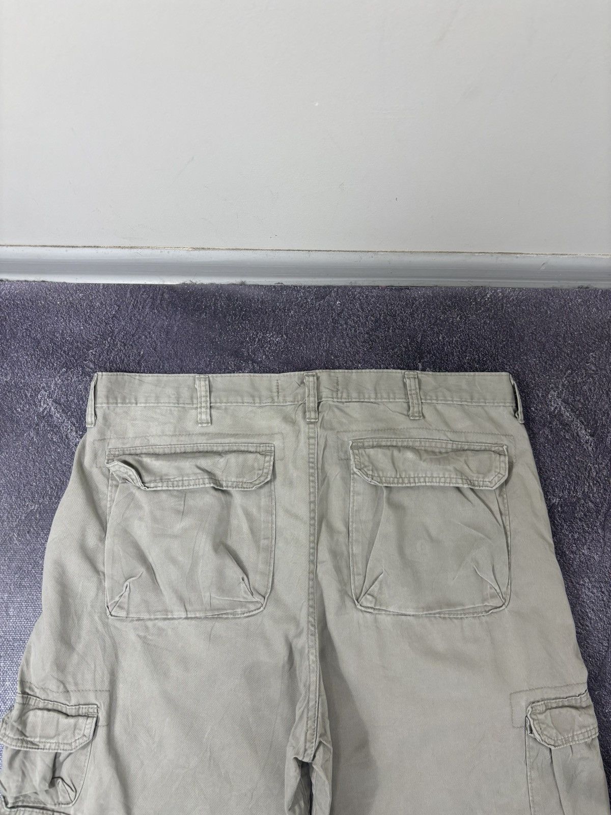 Vintage Vintage Wrangler USA Beige Utility Hype Baggy Cargo Shorts Size US 36 / EU 52 - 16 Thumbnail