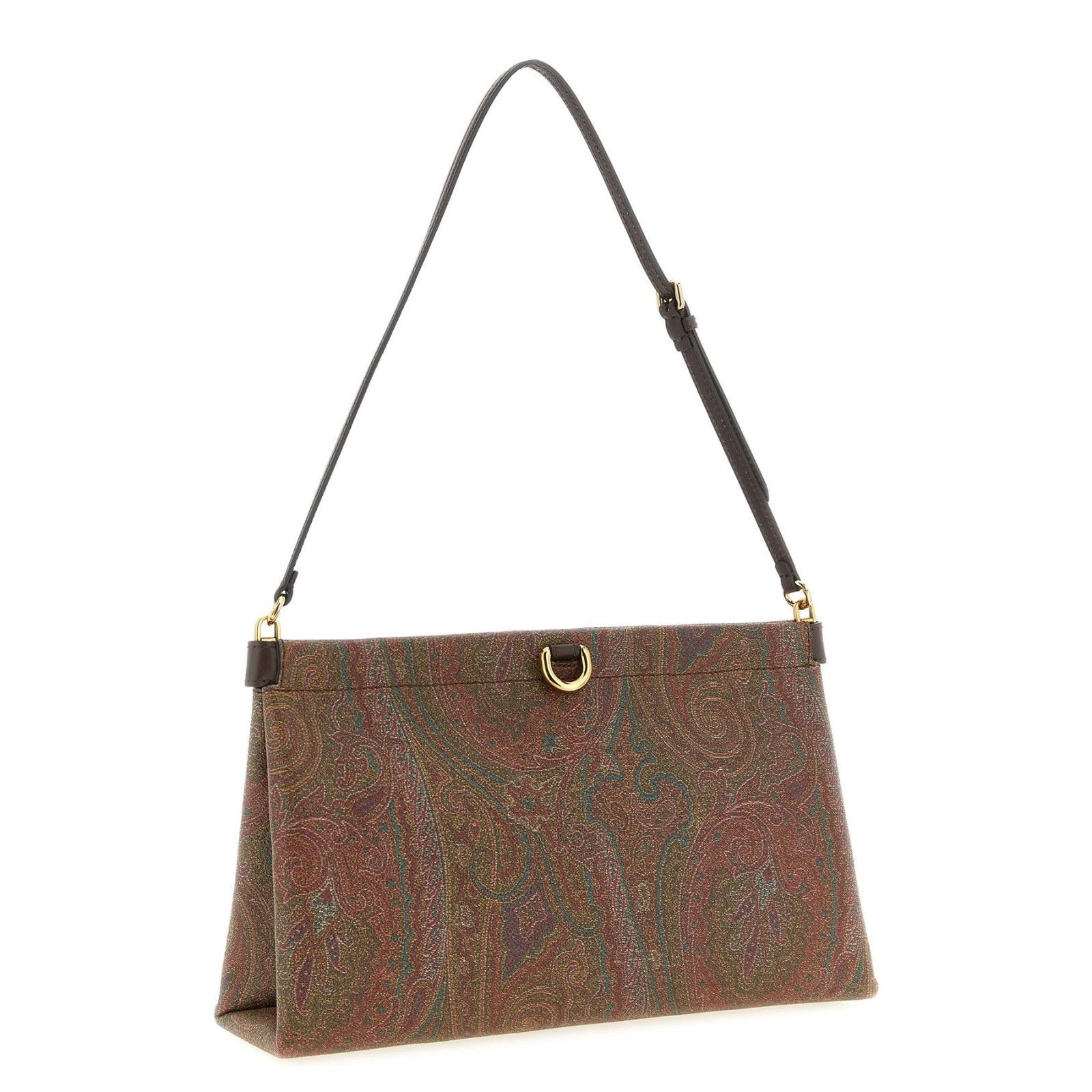 Etro ETRO Talk Mini Brown Cotton Clutch Bag New & Authentif Size ONE SIZE - 2 Thumbnail