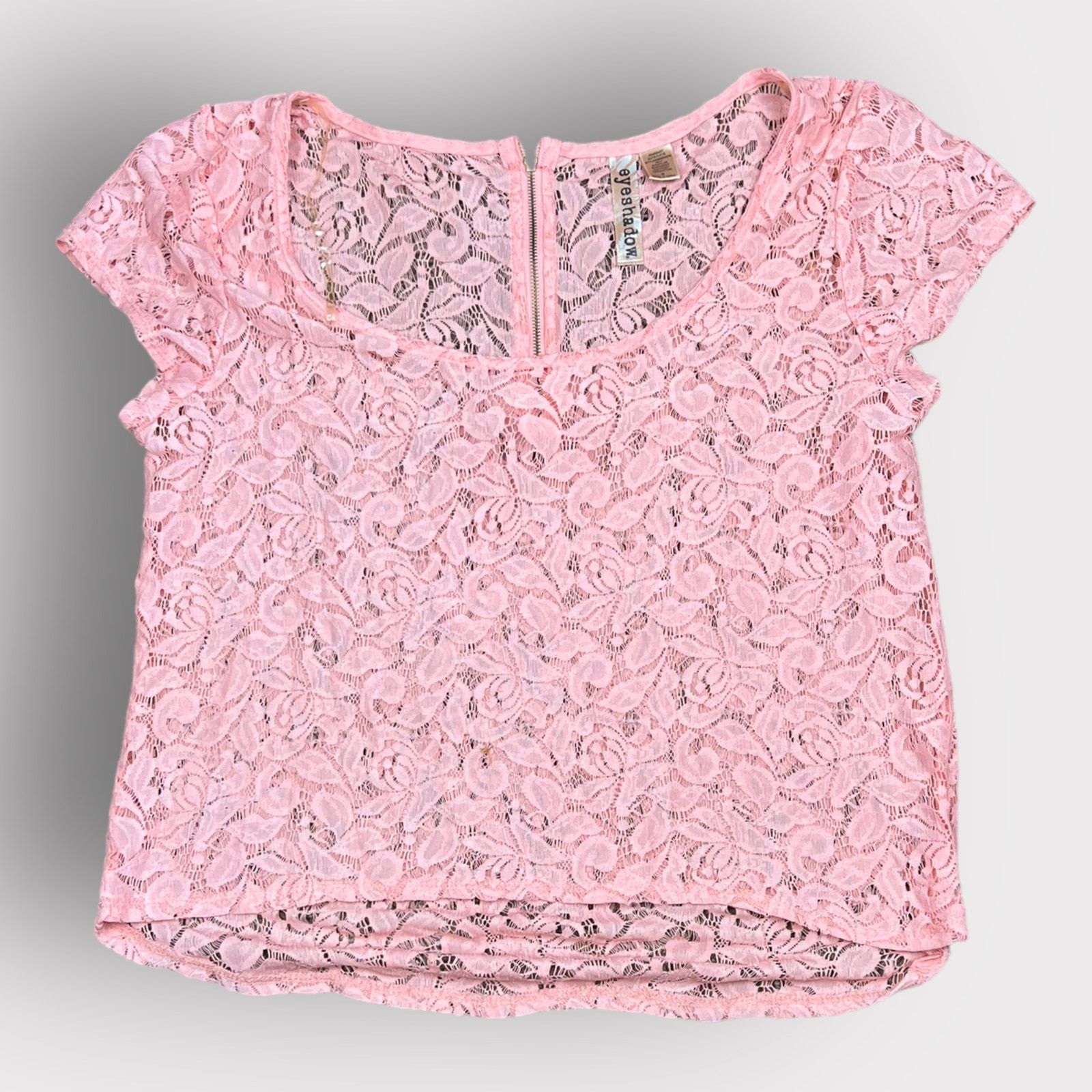 Vintage Eyeshadow | Vintage Y2K Floral Lace Blouse | Medium Size M / US 6-8 / IT 42-44 - 2 Thumbnail