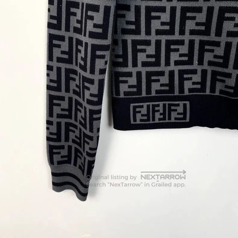 Fendi Fendi Logo Print Crewneck Knit Sweater. Size US XS / EU 42 / 0 - 4 Thumbnail