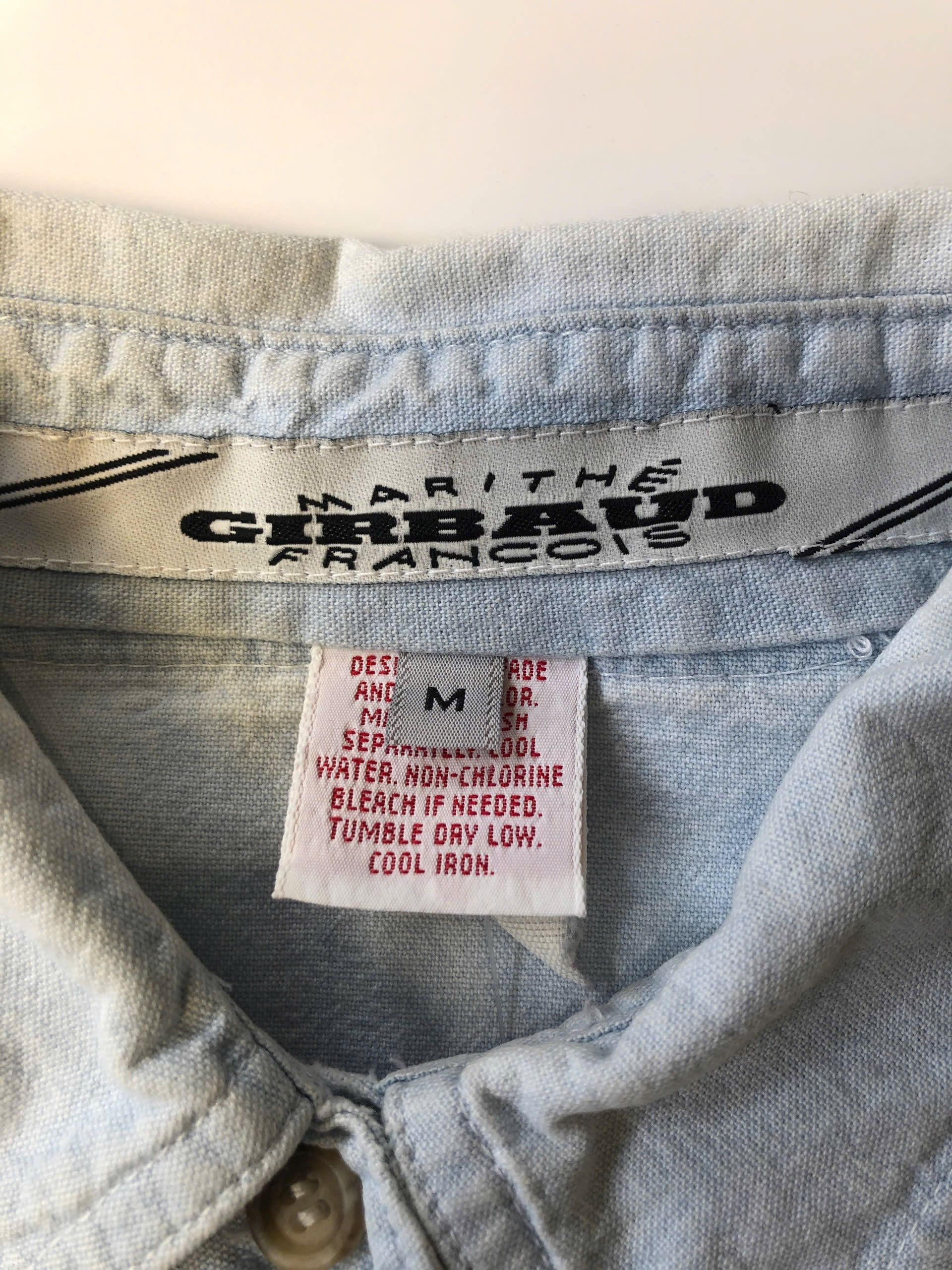 Marithe + Francois Girbaud Marithé + François Girbaud Light Denim Button-Up Shirt Size US M / EU 48-50 / 2 - 2 Thumbnail