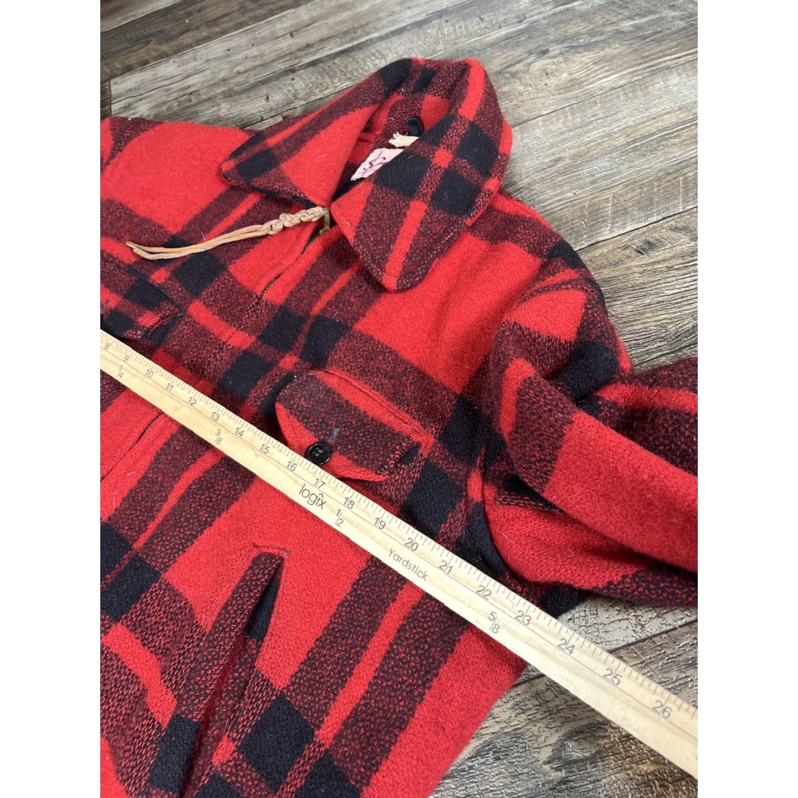 Vintage VINTAGE Sportclad Coat Wool Plaid Mens L Outdoor Hunting Cruiser Jacket Red Pocket Heavyweight Wool Size US L / EU 52-54 / 3 - 4 Thumbnail