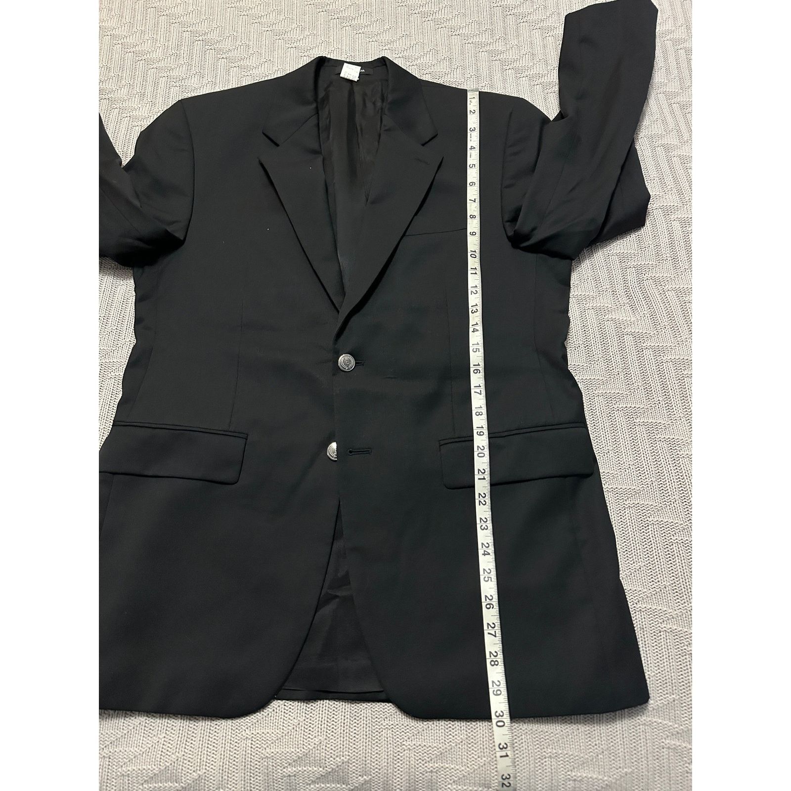 Chaps Chaps black wool two button blazer size 38R Size 38R - 6 Thumbnail