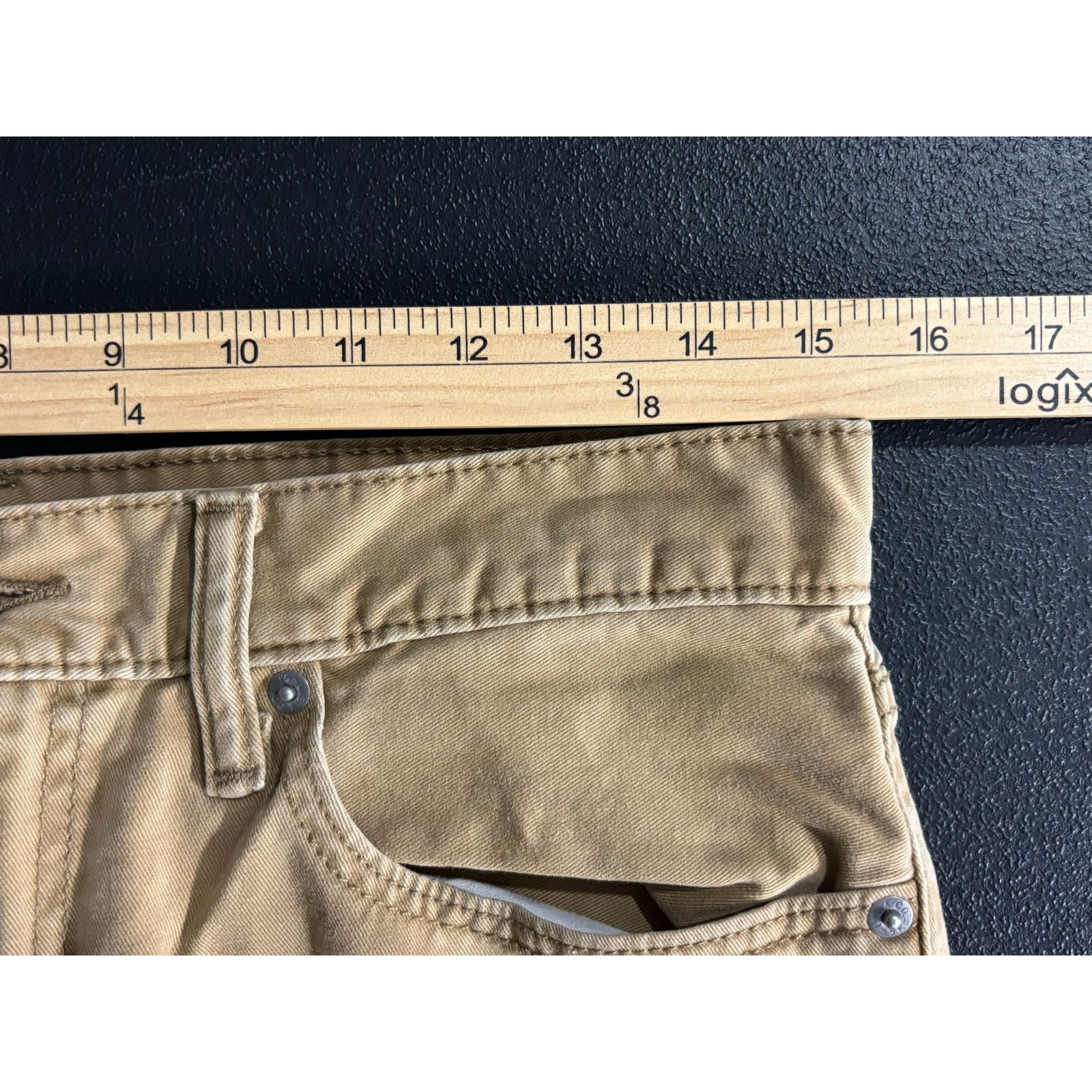 Levi's Levi’s 514 Straight Fit Khaki Jeans Men’s 32x34 Tan Casual Size US 32 / EU 48 - 5 Thumbnail