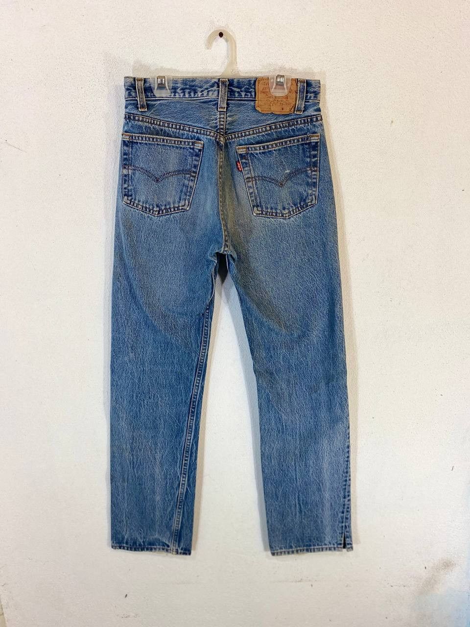 Levi's vintage levis 501 nice faded design denim Size US 29 - 1 Thumbnail
