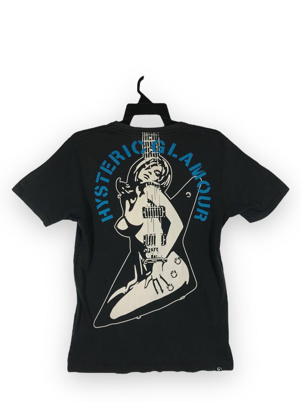 image of Hysteric Glamour Design Guitar Girl in Black, Men's (Size Medium)