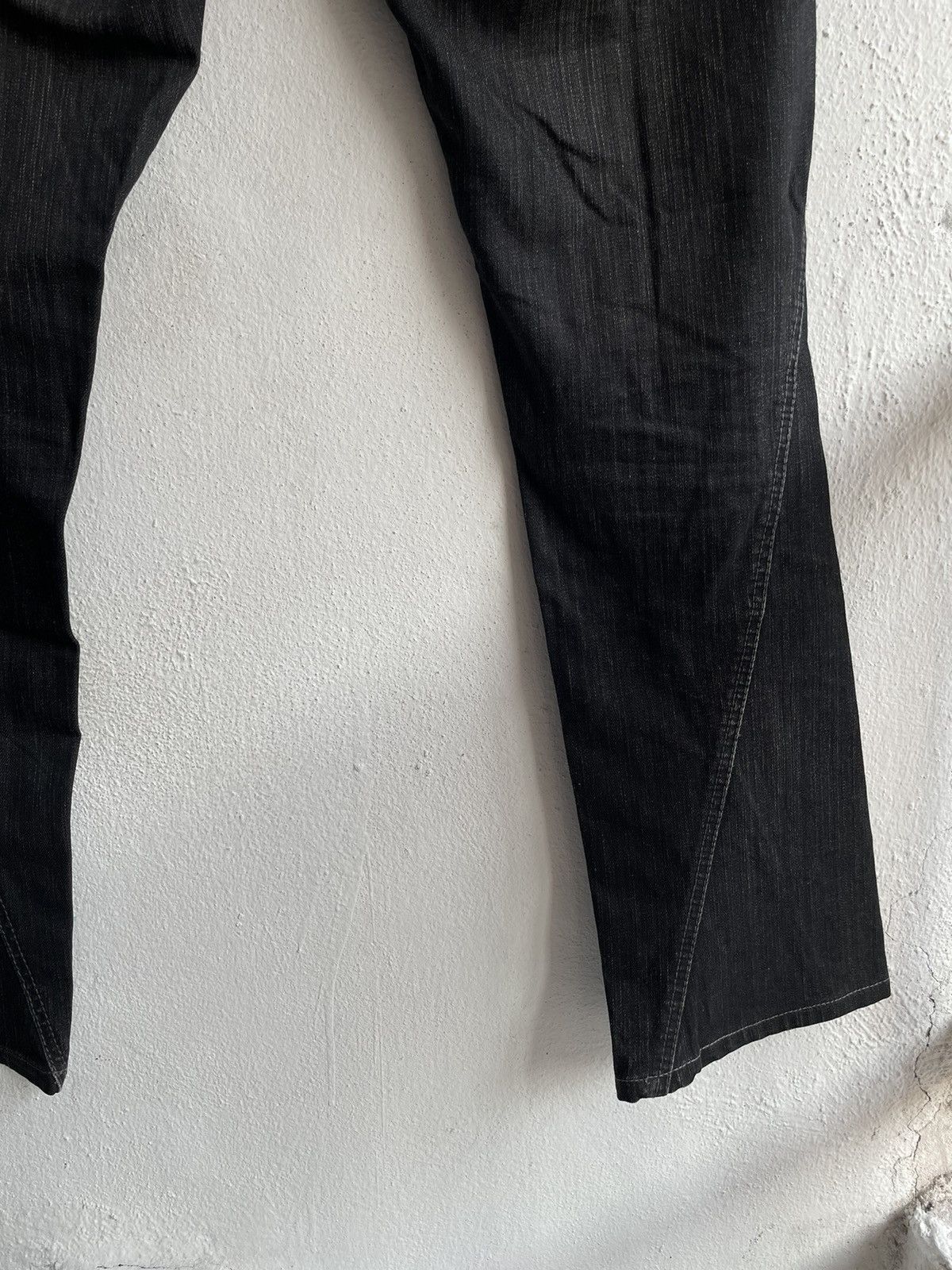 Japanese Brand × Le Grande Bleu (L.G.B.) × Morgan Homme 90s Flare Morgan De Toi Homme Spiral Cut Denim Jeans Size US 32 / EU 48 - 17 Thumbnail