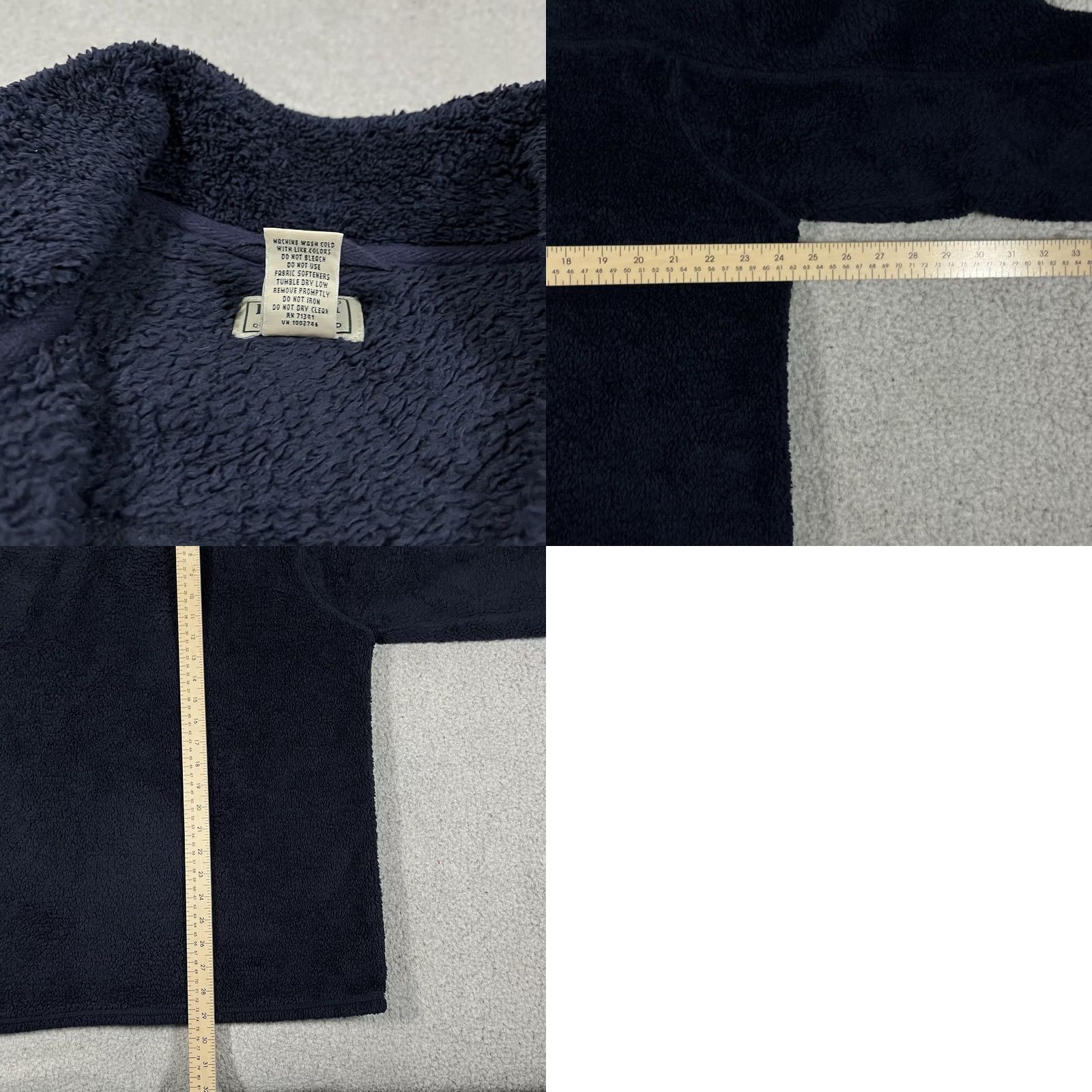 Vintage LL Bean Jacket Mens L Blue Sherpa Deep Pile Fleece 1/4 Zip Pullover Hiking Retro Size US L / EU 52-54 / 3 - 9 Thumbnail