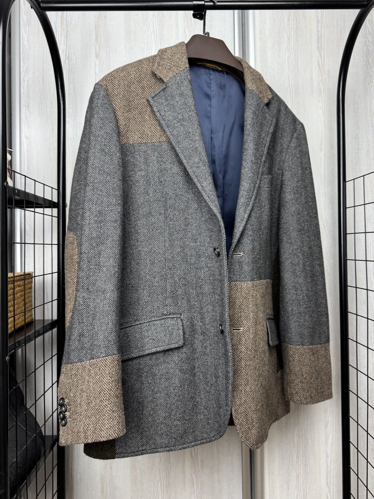 Gant Gant vintage wool colour blocker tweed blazer sport coat Size 46R - 16 Thumbnail