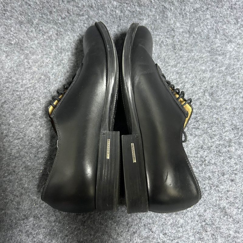 Gucci GUCCI Stylish Black Leather Dress Shoes for Men -2508 Size US 8 / EU 41 - 7 Thumbnail