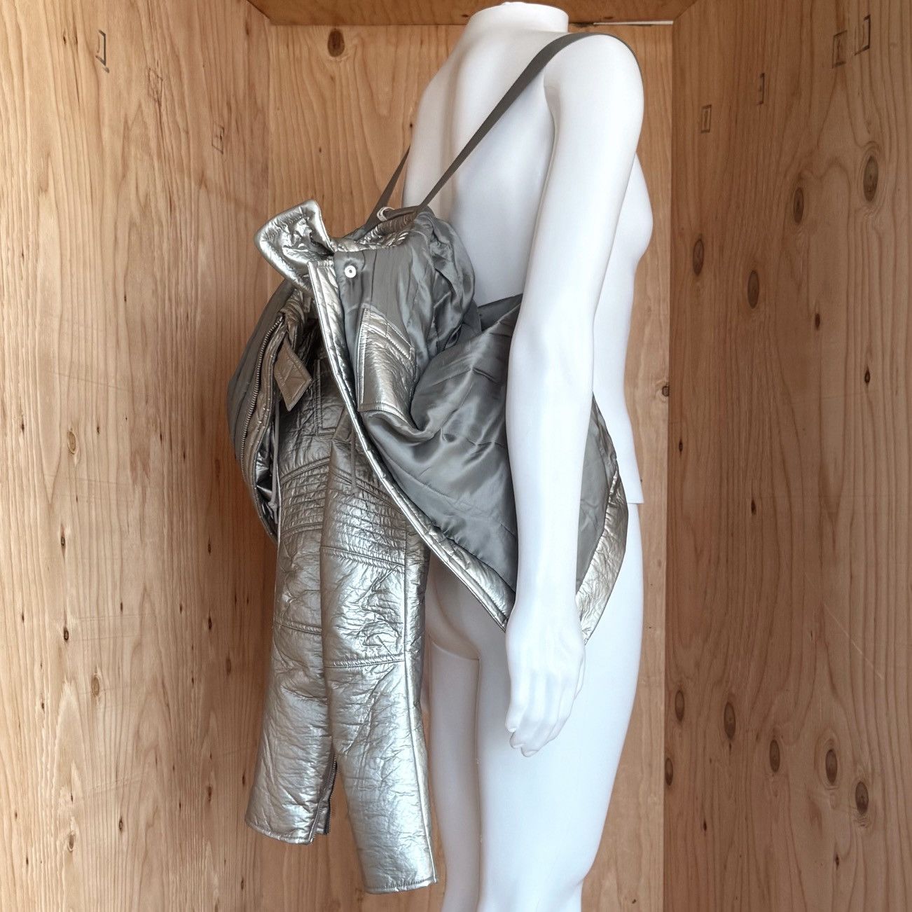 Helmut Lang Helmut Lang Re-Edition Astro Metallic Moto Jacket Size US XS / EU 42 / 0 - 2 Thumbnail