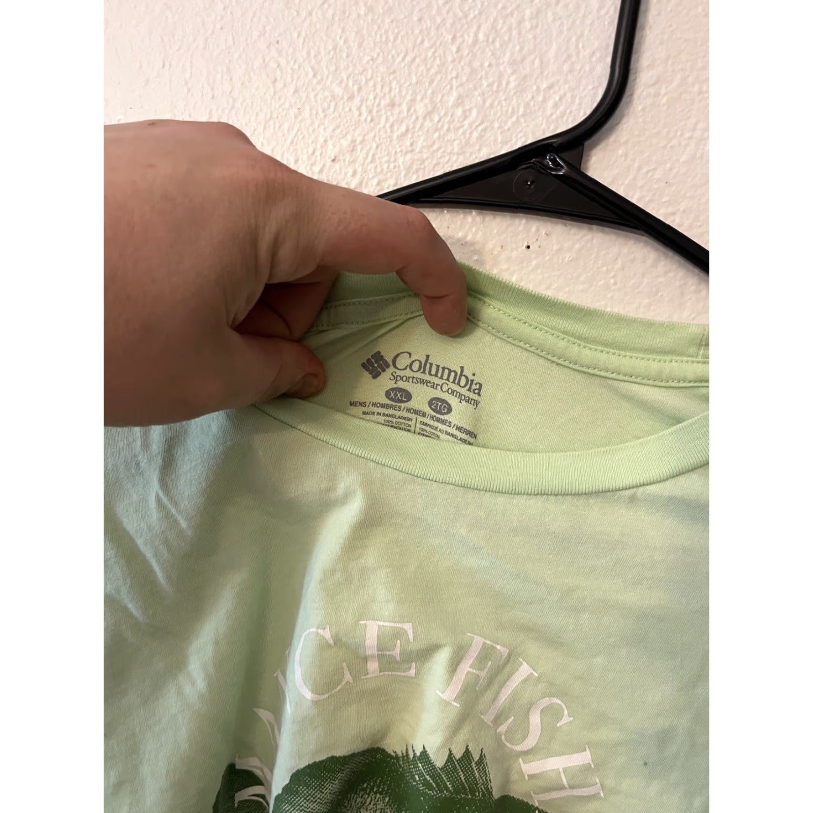 Logo 7 Columbia Logo Tee Graphic T Shirt Men XXL Lime Green PFG Shirt Short Sleeve Crew Neck All Seasons Size US XXL / EU 58 / 5 - 2 Thumbnail