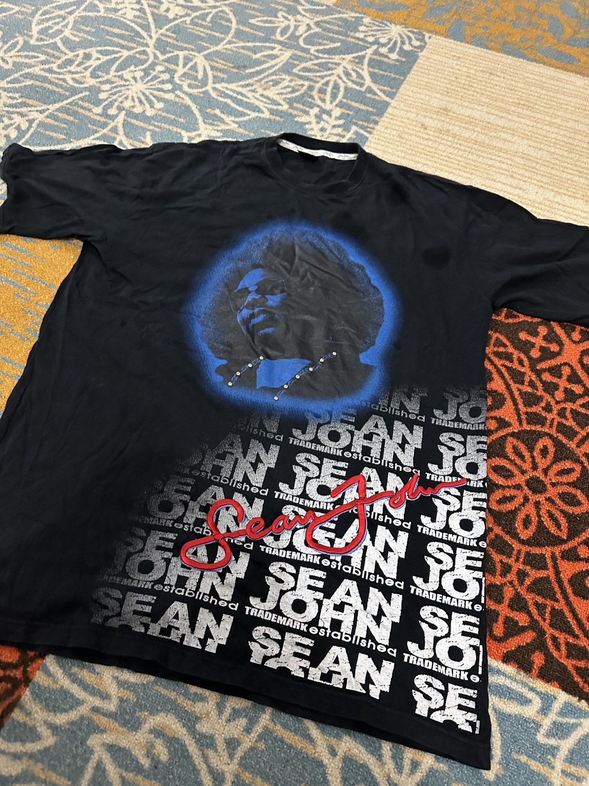 Vintage sean john rapper tshirt