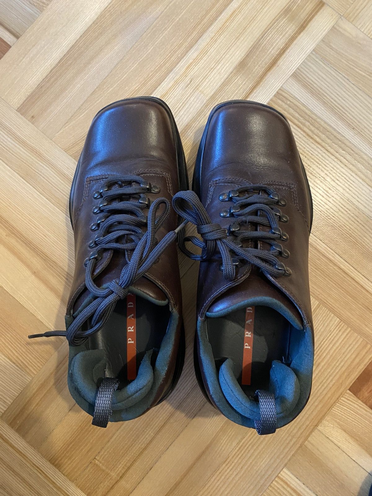 Prada Vintage Prada Vibram Leather Boots Size US 7.5 / EU 40-41 - 4 Thumbnail