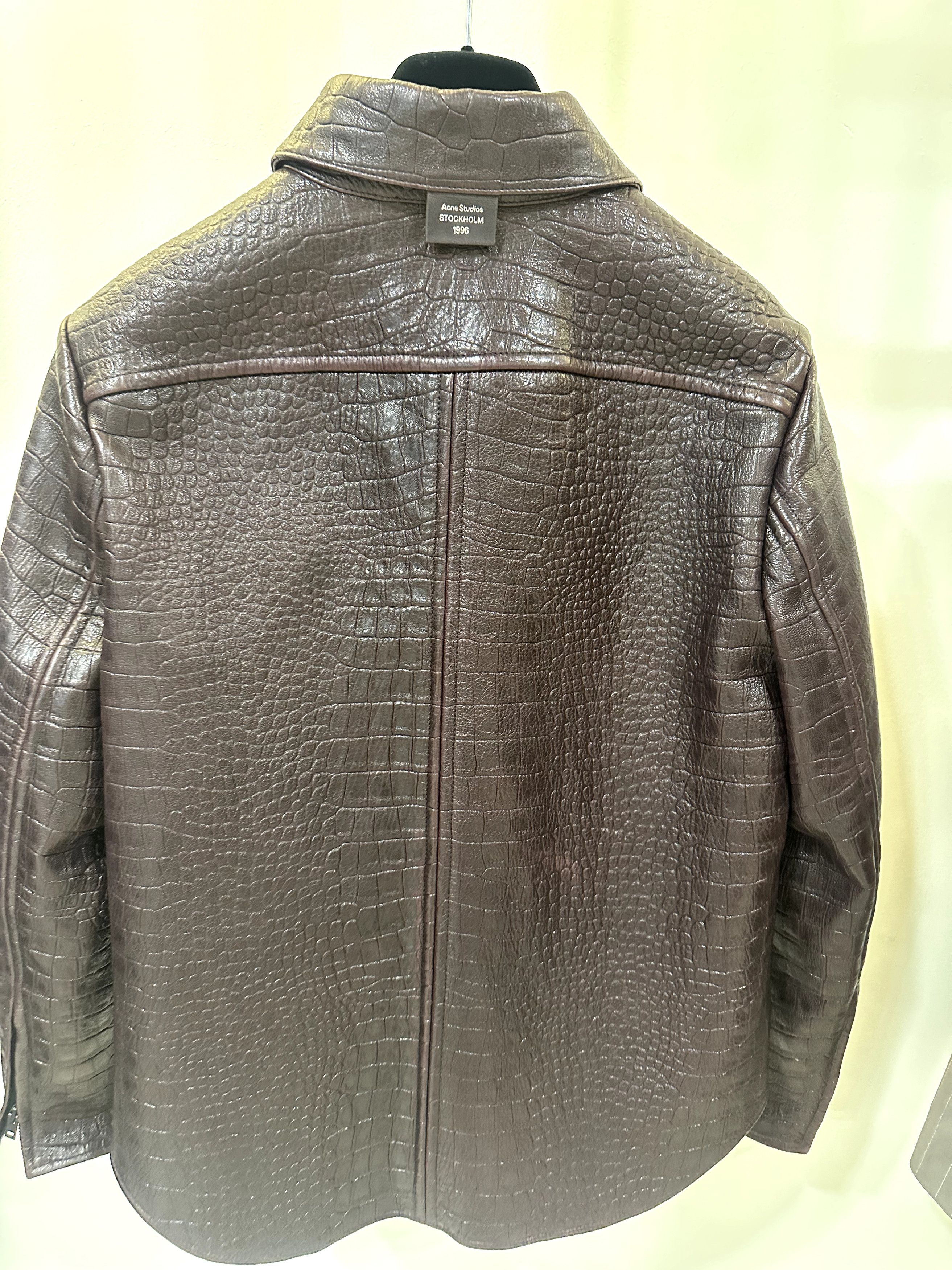 Acne Studios Acne Studios Leather Shirt Jacket Size XS / US 0-2 / IT 36-38 - 2 Thumbnail