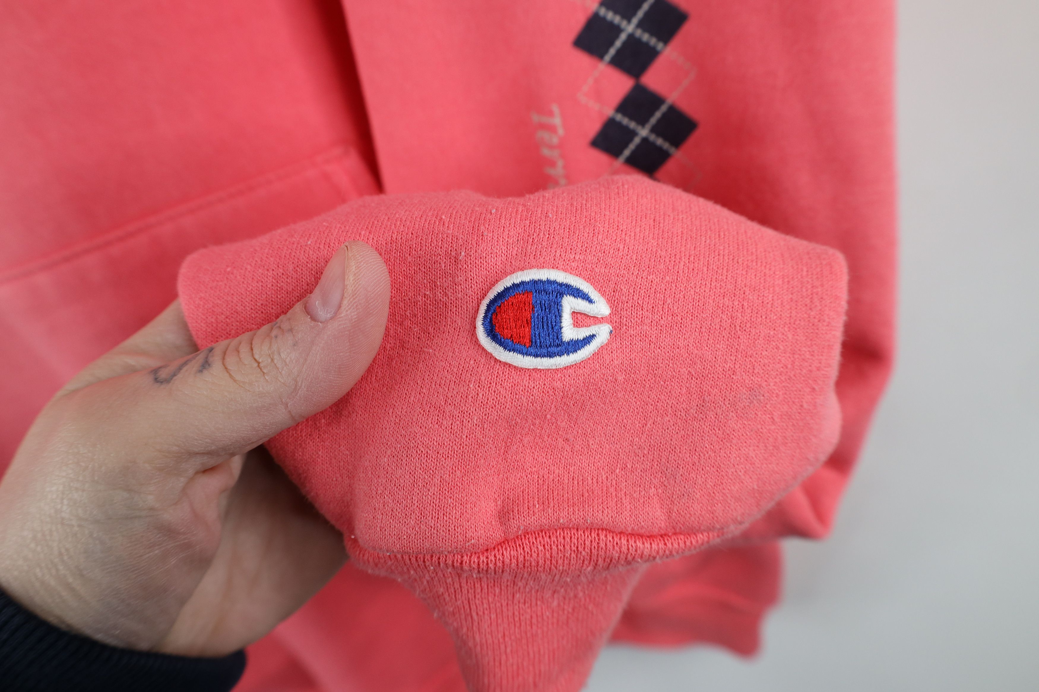 Vintage Vintage 90s Champion Community College Hoodie Sweatshirt Size XXL / US 16-18 / IT 52-54 - 4 Thumbnail