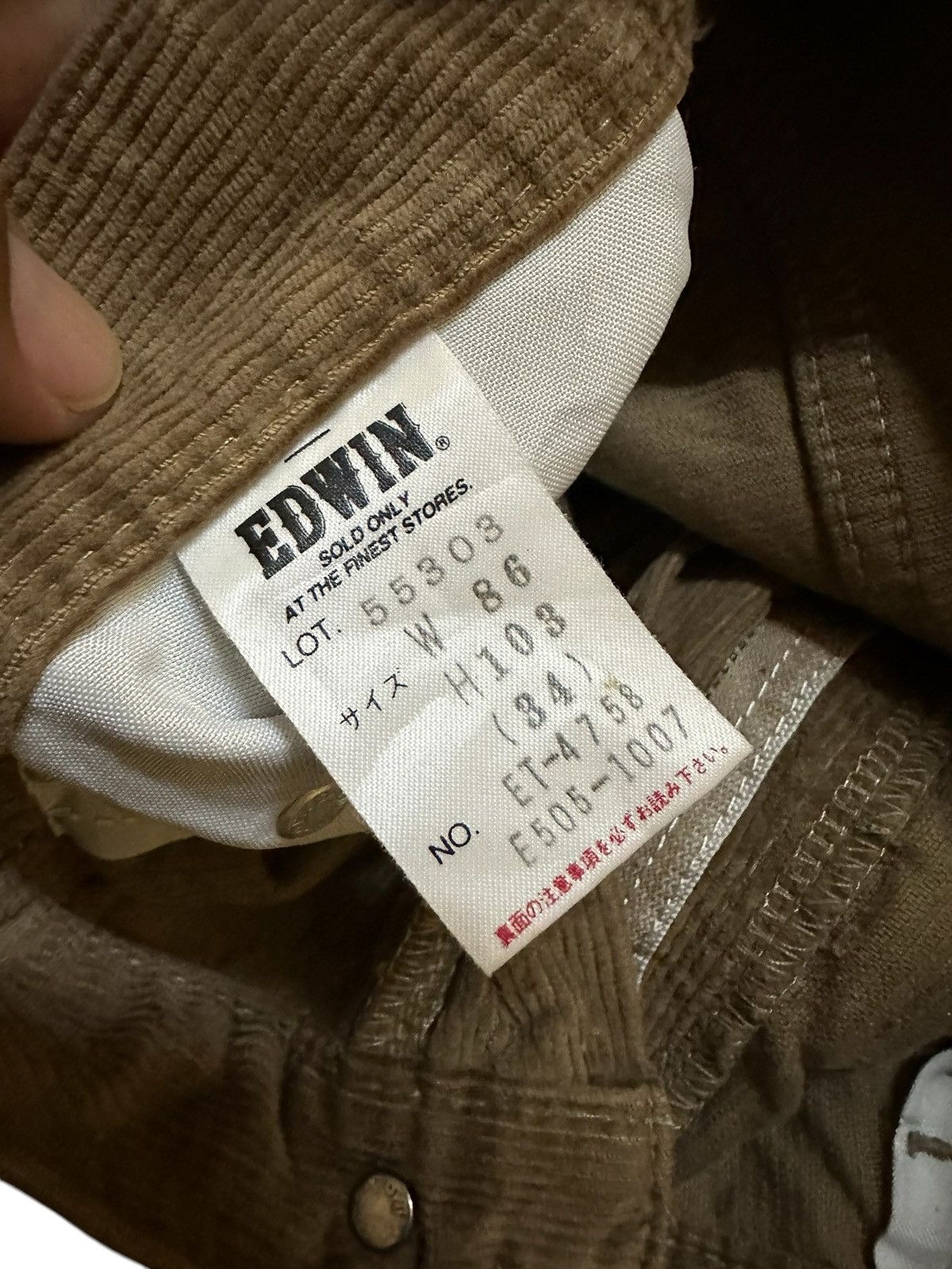 Edwin × Vintage Vintage edwin corduroy pants Size US 33 - 6 Thumbnail
