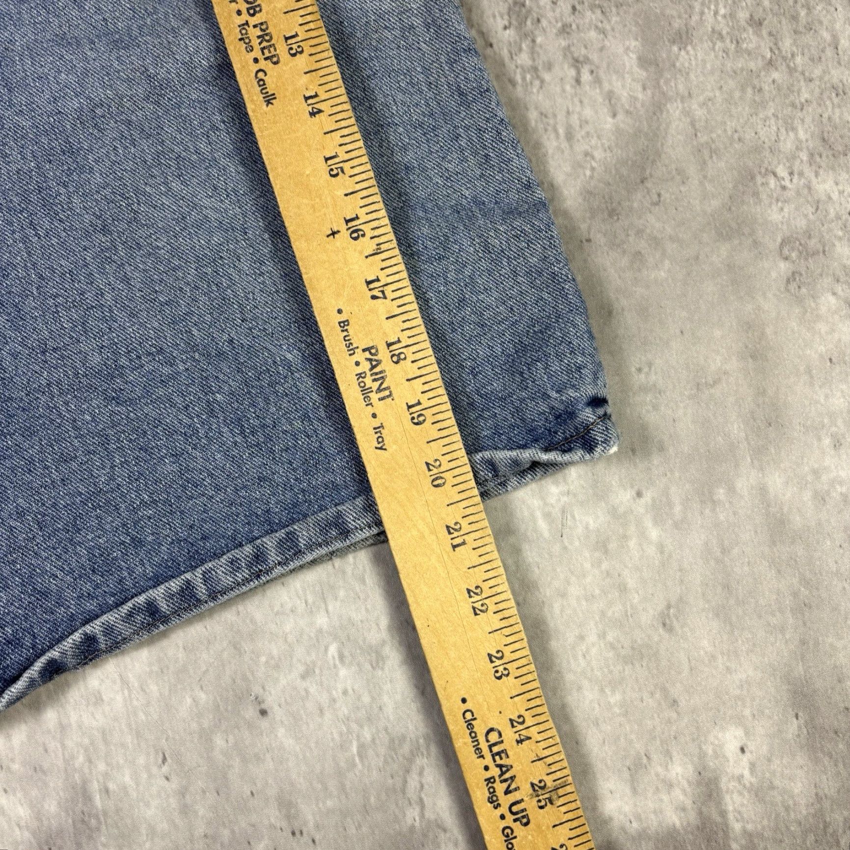 Wrangler VINTAGE Wrangler Jeans Shorts Jorts Baggy Wide Leg Workwear 32 2000s Blue Denim Cargo 90s Mens Size US 32 / EU 48 - 5 Thumbnail