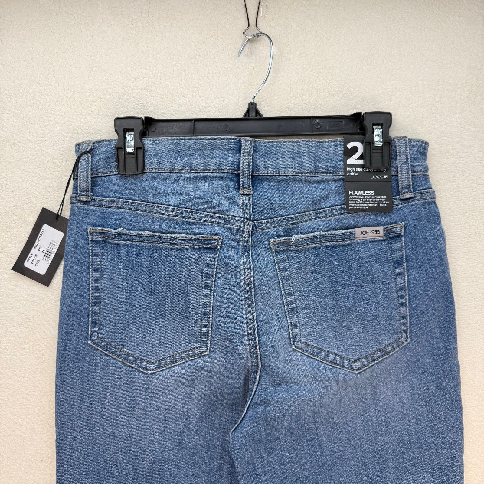 Joe's JOE'S WOMEN'S 27 CALLISTO HIGH RISE CURVY SKINNY ANKLE JEANS Size 27" / US 4 / IT 40 - 6 Thumbnail