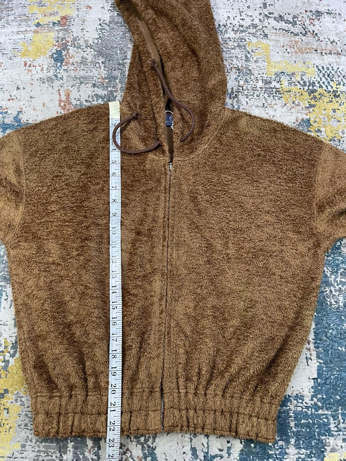 Cerruti 1881 Nino Cerruti Cropped Hoodie Teddy Jacket Size ONE SIZE - 10 Thumbnail