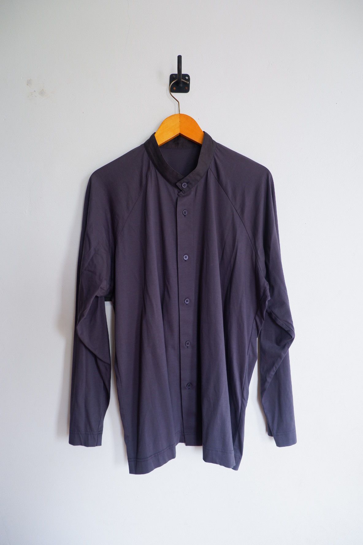 Homme Plisse Issey Miyake Homme Plisse Issey Miyake Mandarin Collar Shirts Size US L / EU 52-54 / 3 - 1 Thumbnail