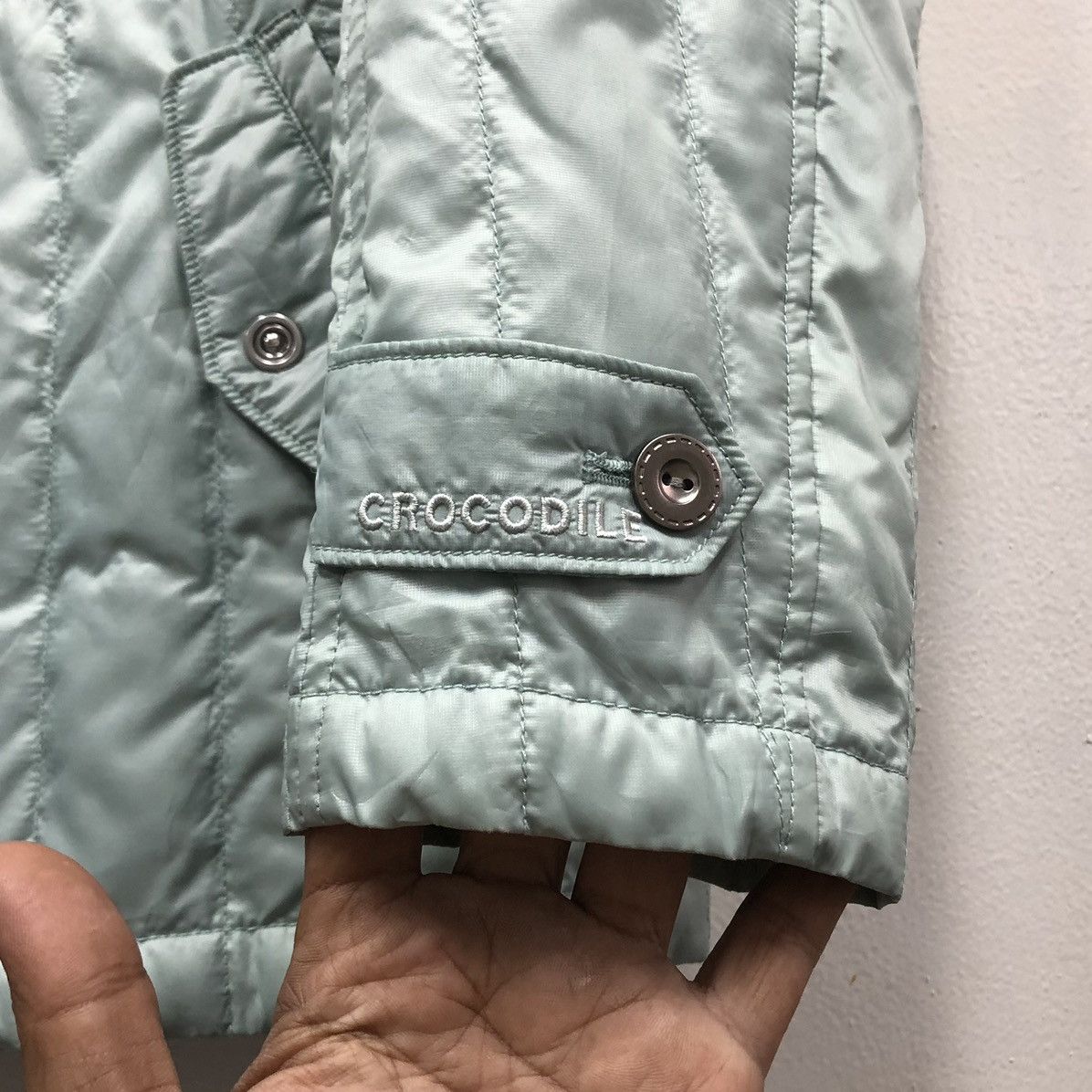 Japanese Brand Crocodile Quilted Light Puffer Jacket Size US L / EU 52-54 / 3 - 11 Thumbnail