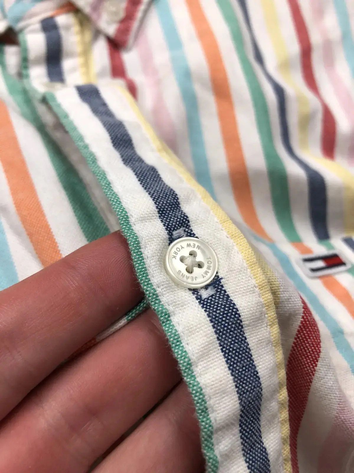 Tommy Hilfiger TOMMY HILFIGER Jeans Hype Tennis Shirt Mini Logo Streetwear Size US L / EU 52-54 / 3 - 9 Thumbnail