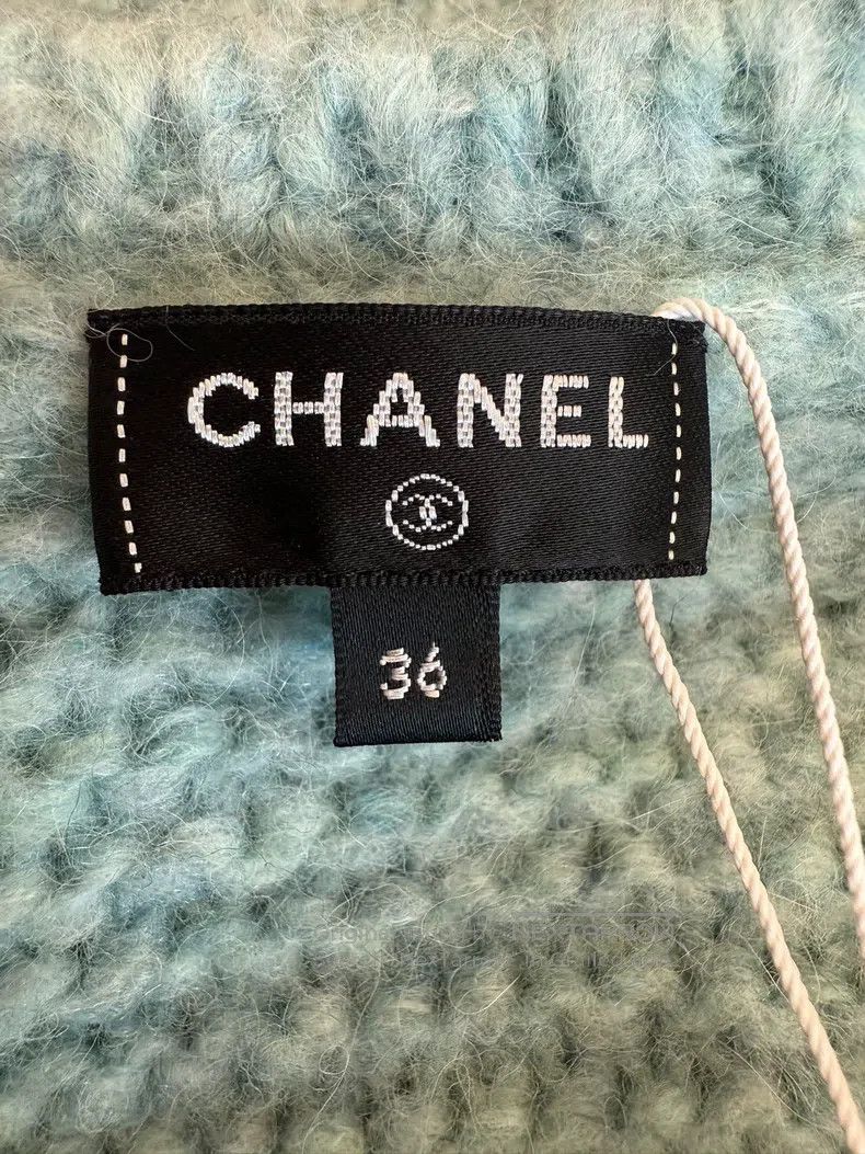 Chanel Chanel 21K light blue tie-up knitted cardigan coat Size XS / US 0-2 / IT 36-38 - 5 Thumbnail