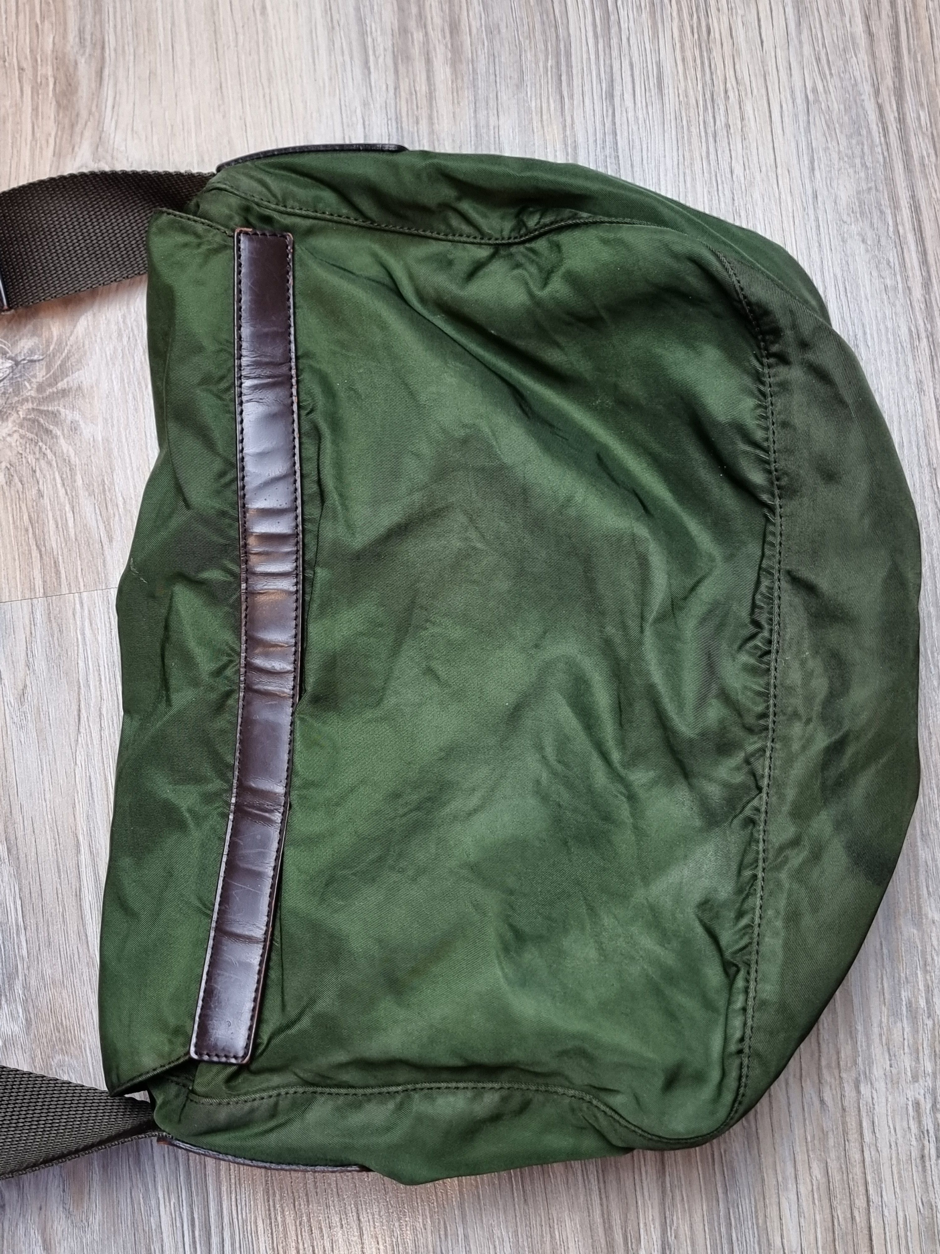 Prada Prada shoulder bag nylon khaki dark green Size ONE SIZE - 13 Thumbnail