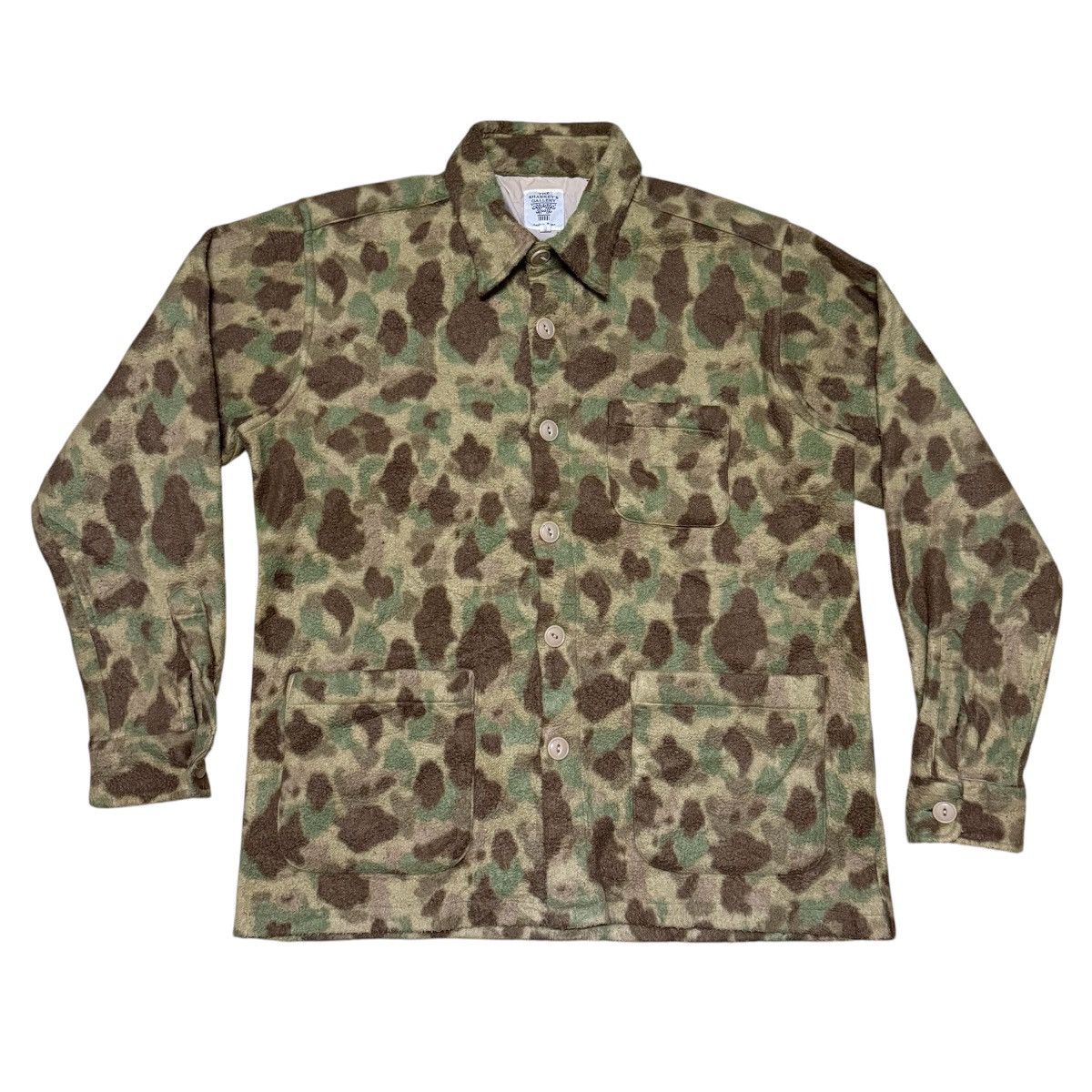 Japanese Brand Japanese Brand Duck Camo Fleece Workwear Style Jacket Size US L / EU 52-54 / 3 - 1 Thumbnail