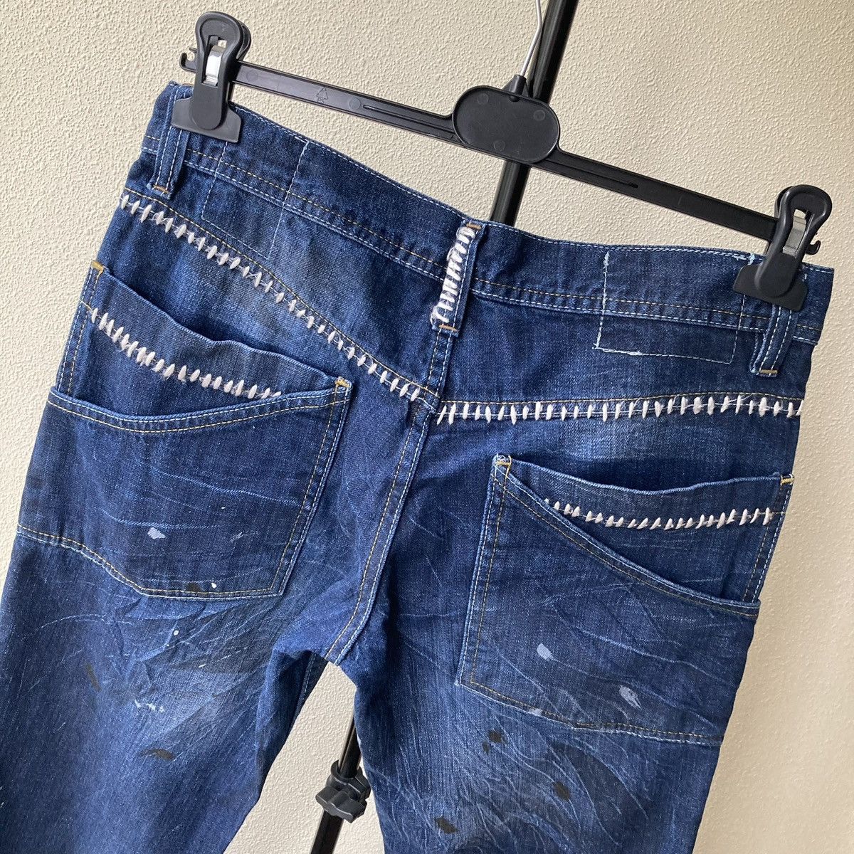 Vintage Avant Garde Denim Jeans Vintage Tim Burton Style Size US 29 - 10 Thumbnail