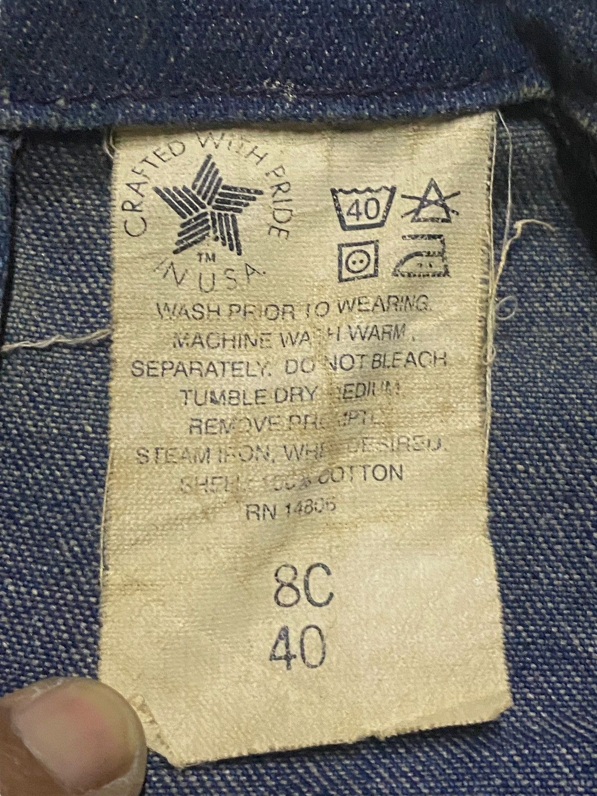 Carhartt 70s Carhartt Style Denim Chore Jacket Workwear Made USA 40 Size US S / EU 44-46 / 1 - 23 Thumbnail