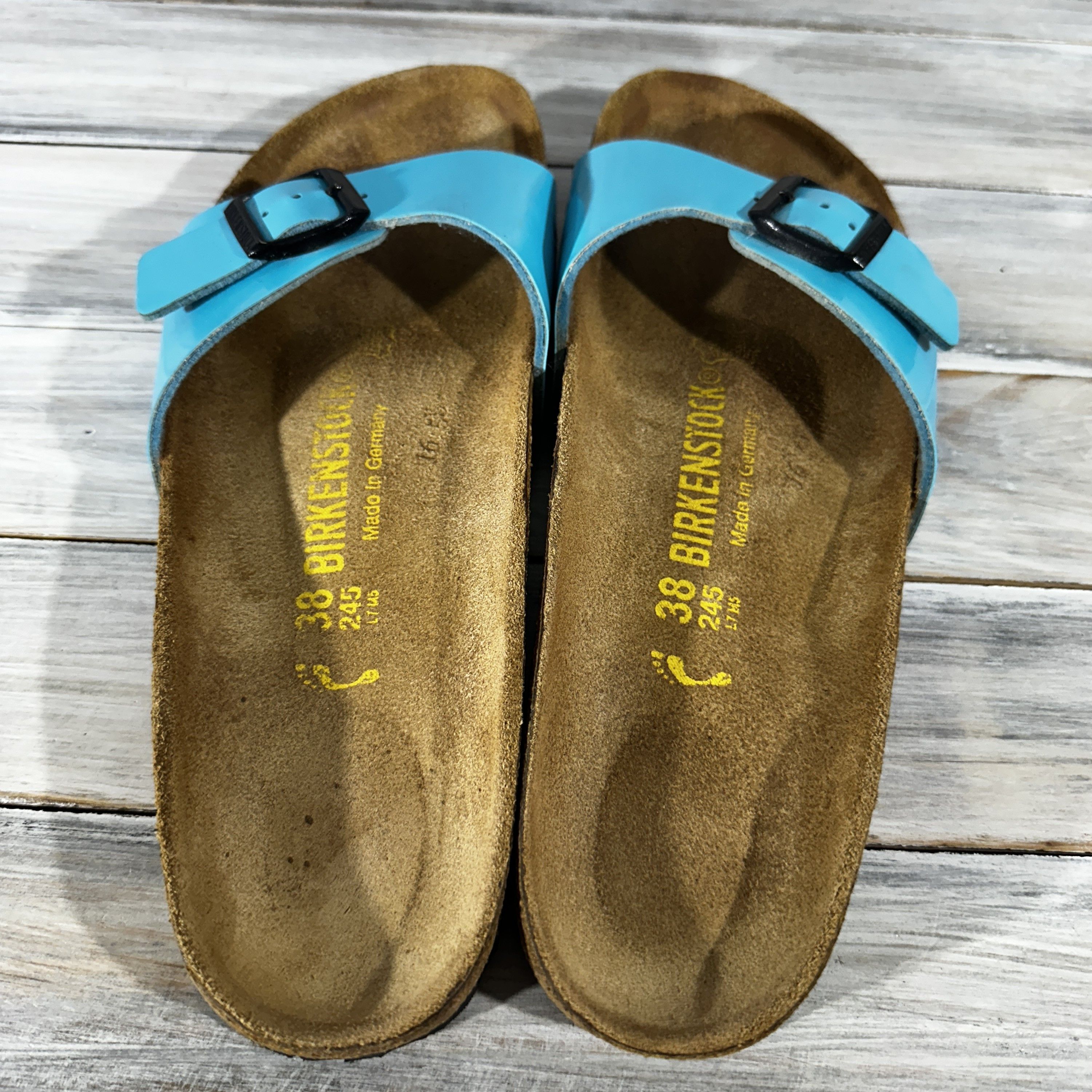 Birkenstock Birkenstock Madrid Birko-Flor Women's Leather Slide Sandals Size US 7 / IT 37 - 9 Thumbnail