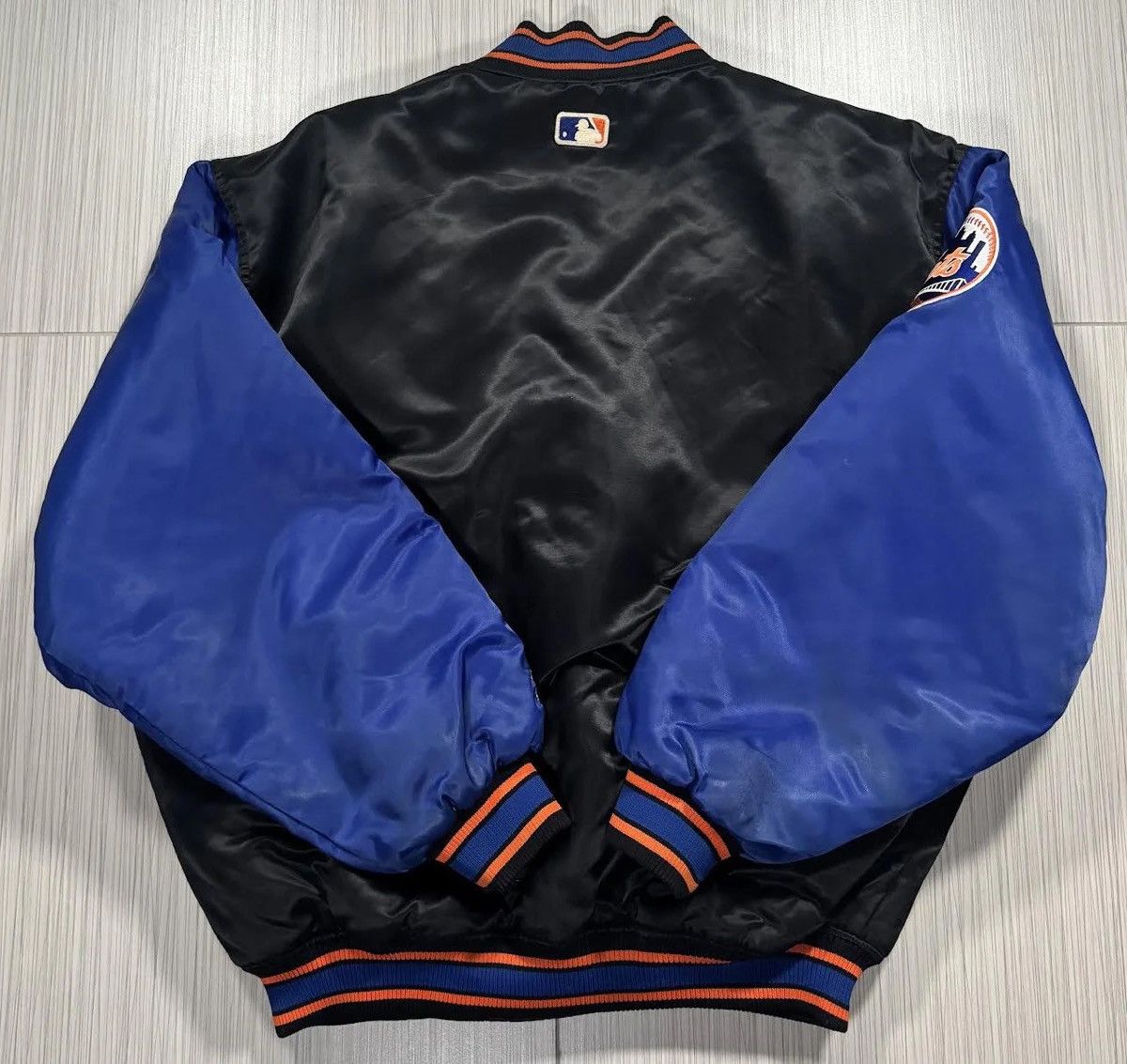 Starter Vintage Starter New York Mets Black Satin Jacket (Size XL) Size US XL / EU 56 / 4 - 6 Thumbnail
