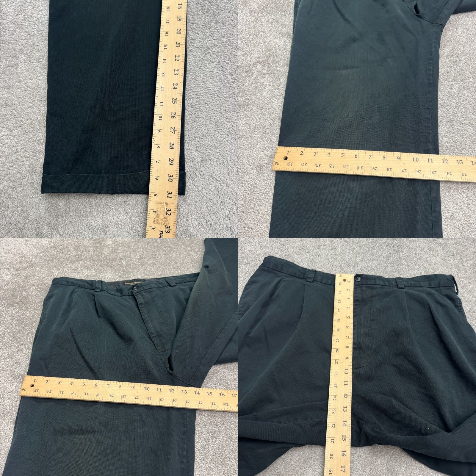 Banana Republic VINTAGE Banana Republic Smithfield Chino Pants Mens 40L Black Regular Fit 31in Inseam 90s Preppy Casual Pants Size US 40 / EU 56 - 8 Thumbnail