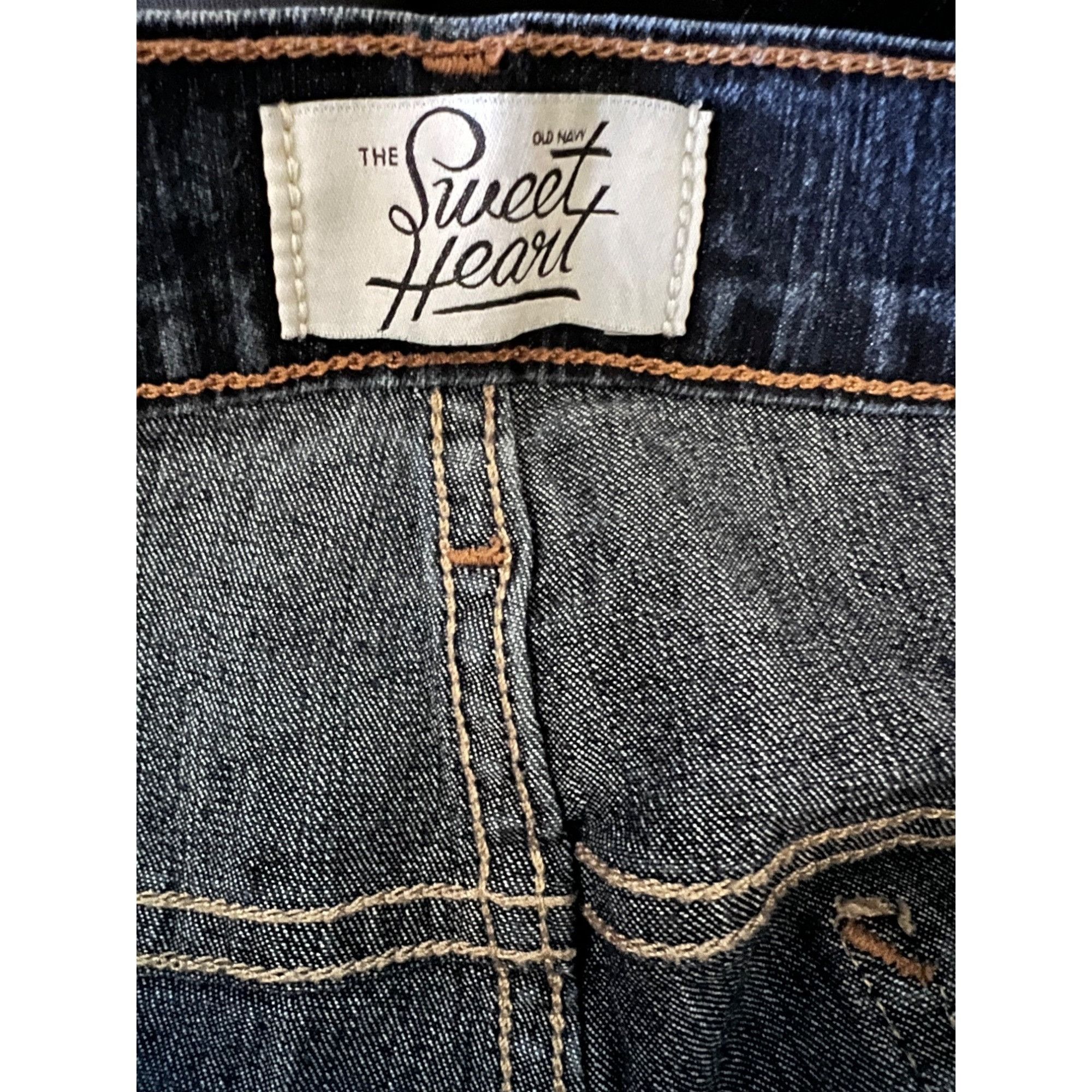 Old Navy Old Navy Sweetheart Womens Straight Leg Jeans Plus 16 Dark W Size 38" / US 16 / IT 52 - 6 Thumbnail