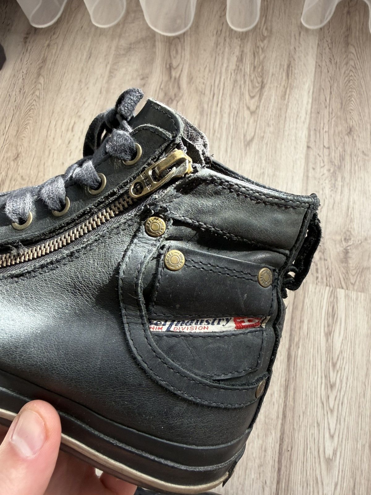 Diesel Diesel Expo Zip Leather Boots US 7.5 Black Side Zip Size US 7.5 / EU 40-41 - 23 Thumbnail
