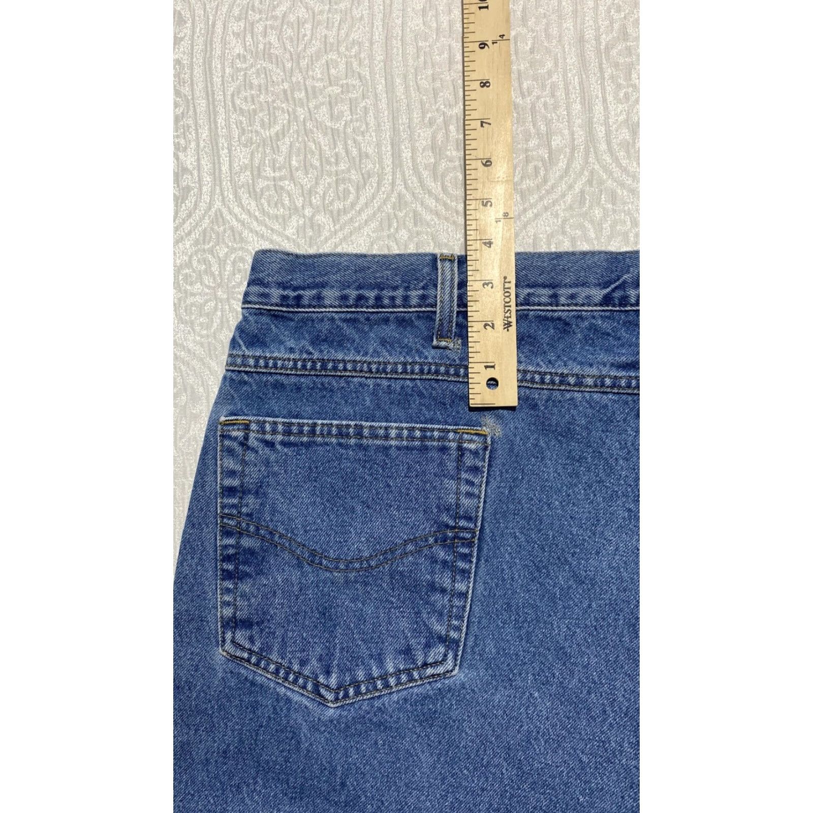 Carhartt VINTAGE Carhartt Jeans Mens 46x32 Blue Denim B17 DST Relaxed Fit Straight Leg Workwear Size US 30 / EU 46 - 3 Thumbnail