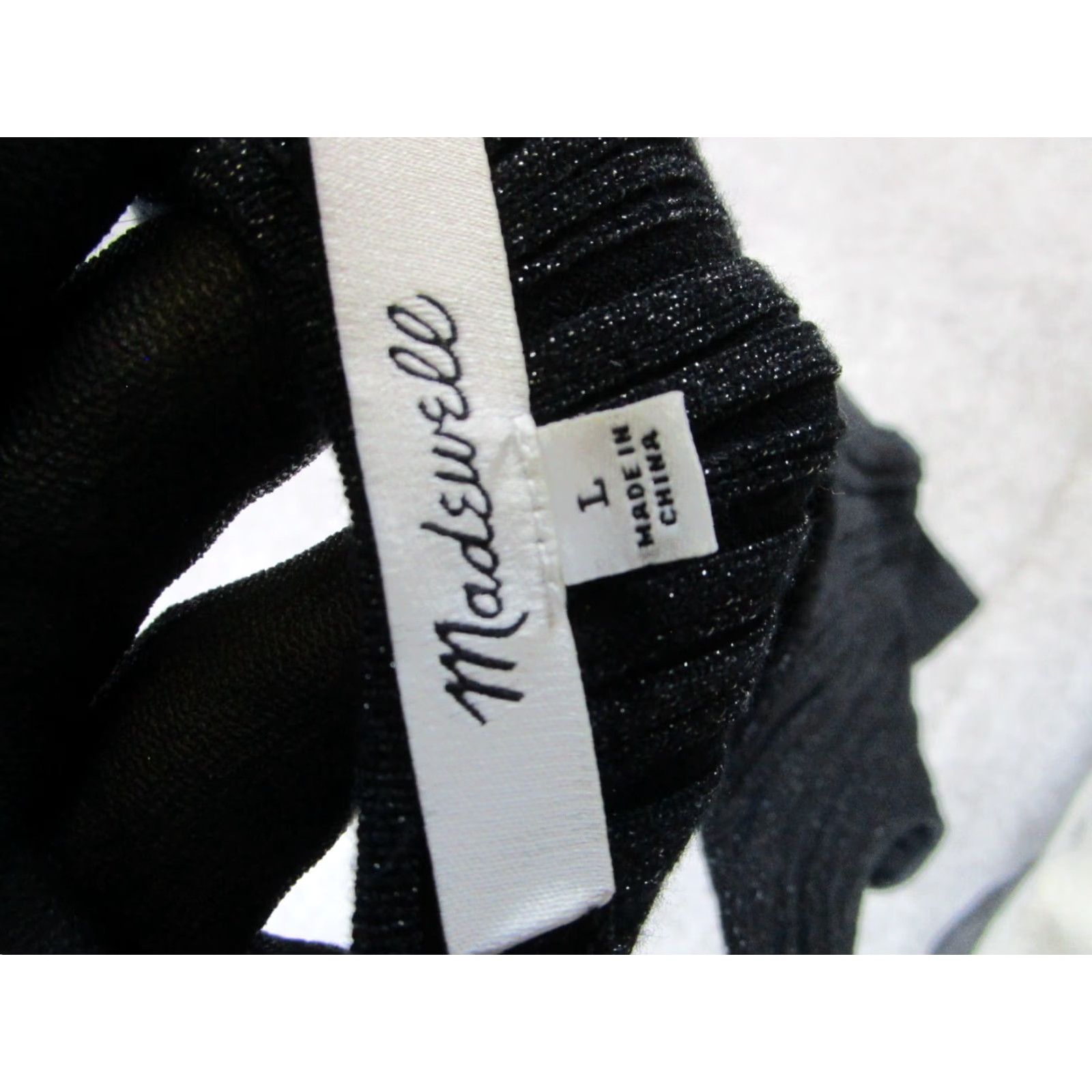 Madewell VINTAGE Madewell Tank Shirt Womens Large Black Knit Madewell Tank Top Women L Black Basic Knit 90s Mens? Size L / US 10 / IT 46 - 3 Thumbnail